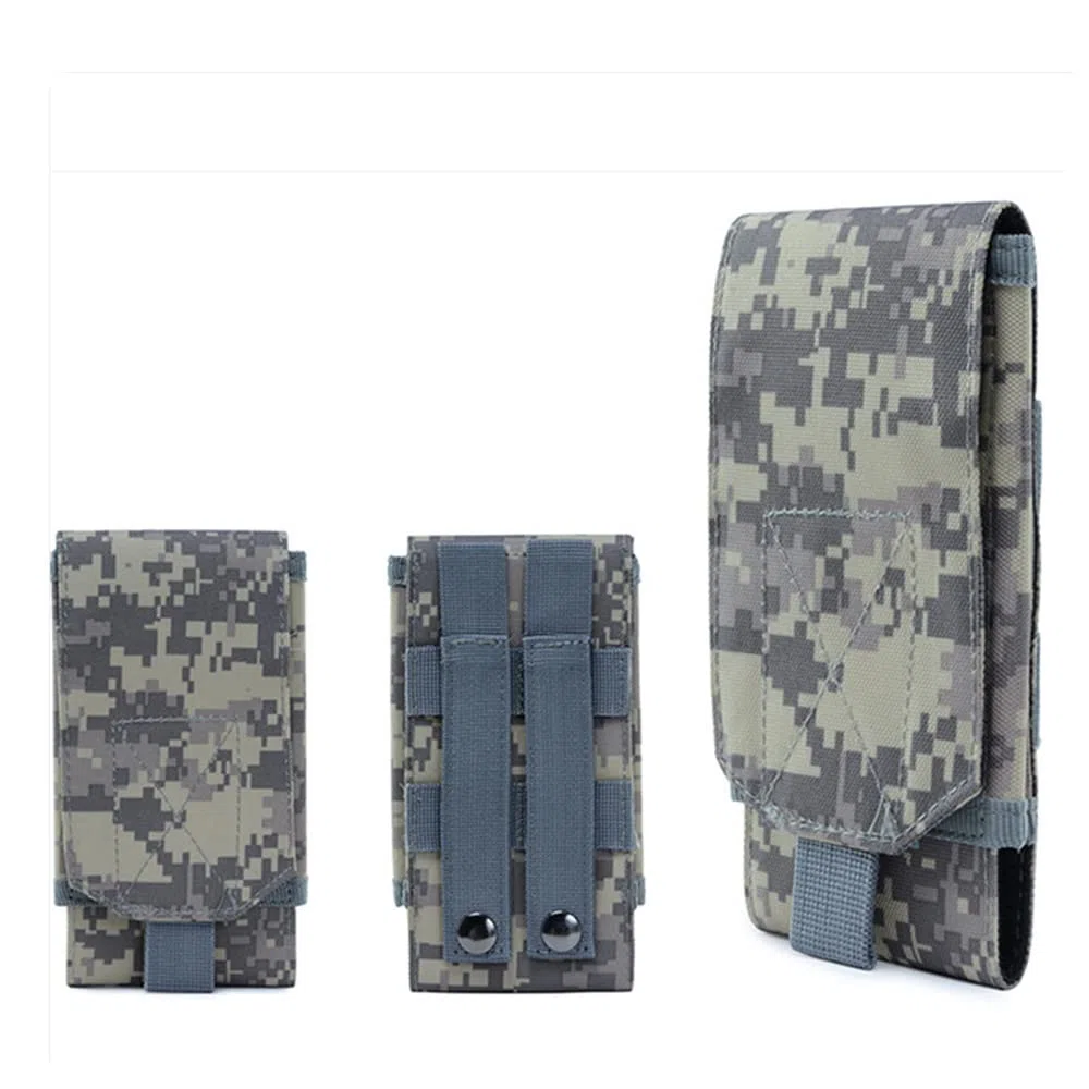 Taktyczna kabura na smartfona MOLLE, uniwersalna wojskowa torba na telefon komórkowy EDC Security Pack zestaw akcesoriów do przenoszenia torba na pasek pętle torba na talię etui na iPhone 11/12/13 Pro