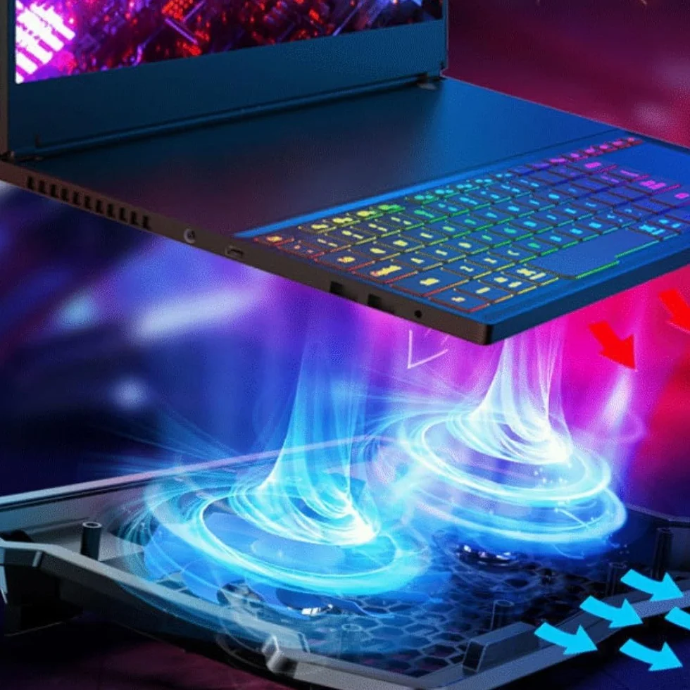 Chłodnica do Laptopa Podkładka Chłodząca Do Laptopa Podstawka Gier Podstawa Stojaka Z Wentylatorem Stojak na laptopa,Wentylowany(Single fan)