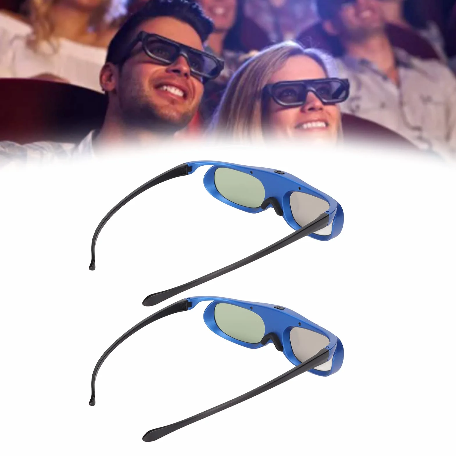 Okulary 3D DLP Link 144 Hz Aktywna Migawka do Projektorów