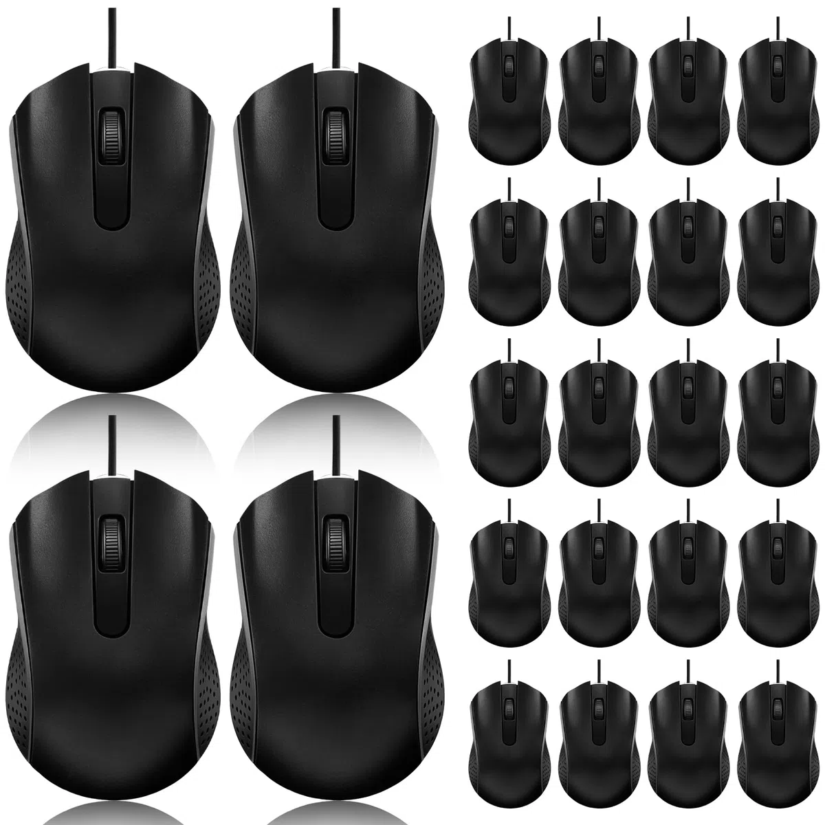 Przewodowa mysz komputerowa, przewodowa, przewodowa, z ergonomiczną konstrukcją, mysz komputerowa, Plug and Play, USB, dla studentów, nauczycieli, kompatybilność z wieloma urządzeniami, do klasy, domu