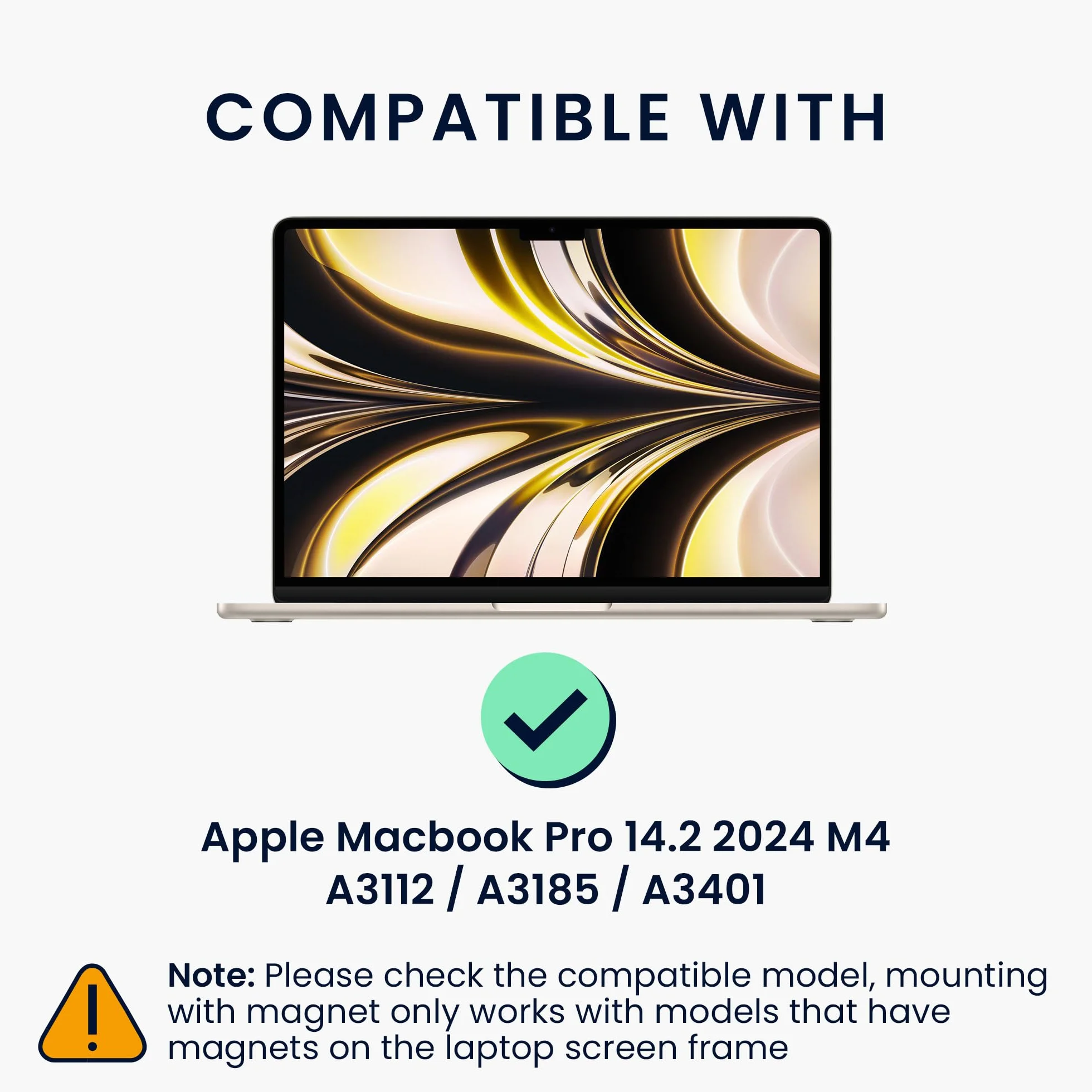 kwmobile Filtr prywatyzujący do Apple Macbook Pro 14.2 2024 M4 A3112 / A3185 / A3401 folia prywatyzująca - ekran laptopa - ochrona laptopa
