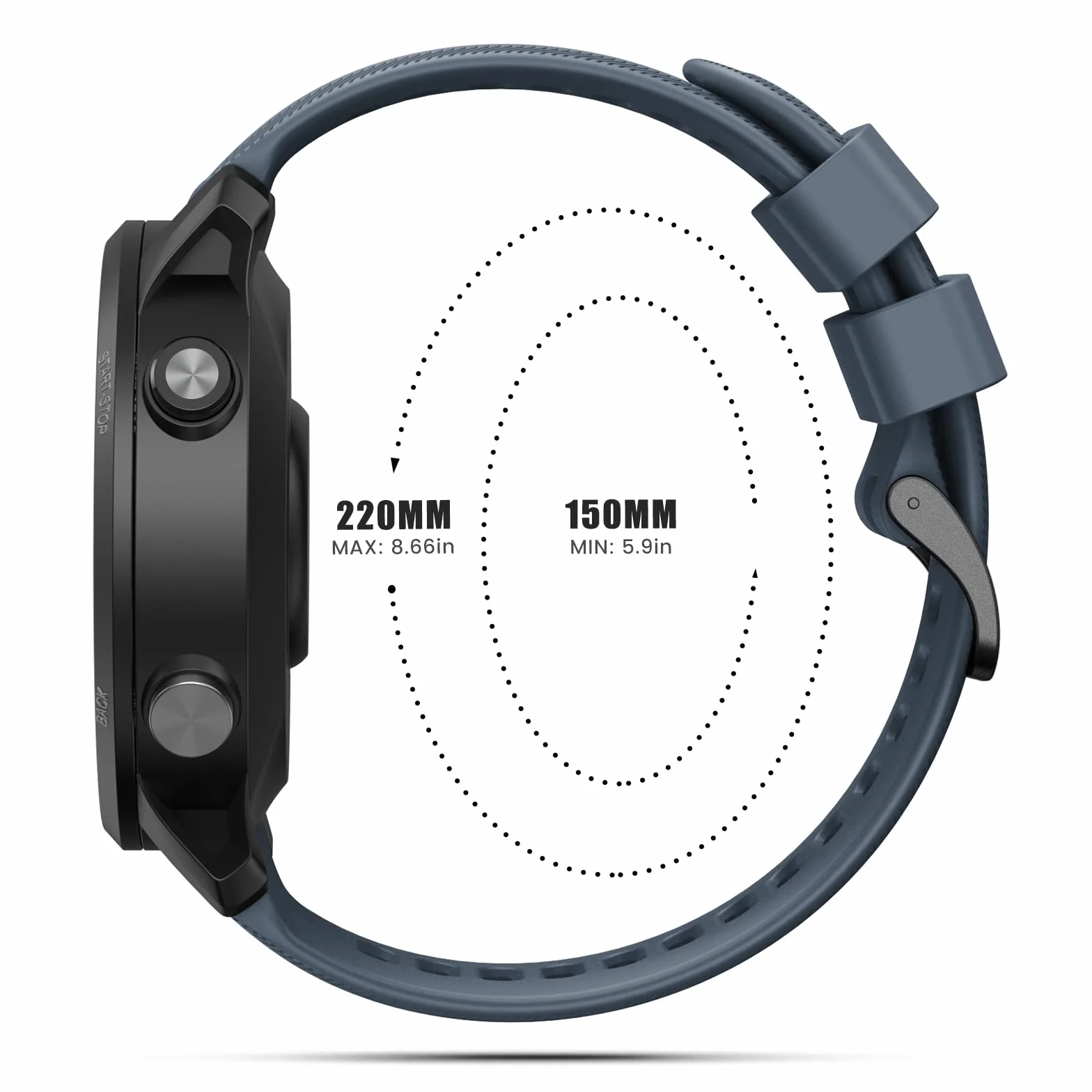 Pasek do zegarka kompatybilny z Garmin Forerunner 955 / Forerunner 945/935, 22 mm, silikonowy pasek zapasowy do Fenix 7 / Fenix 6 / Fenix 5 / Epix 2 / Approach S62