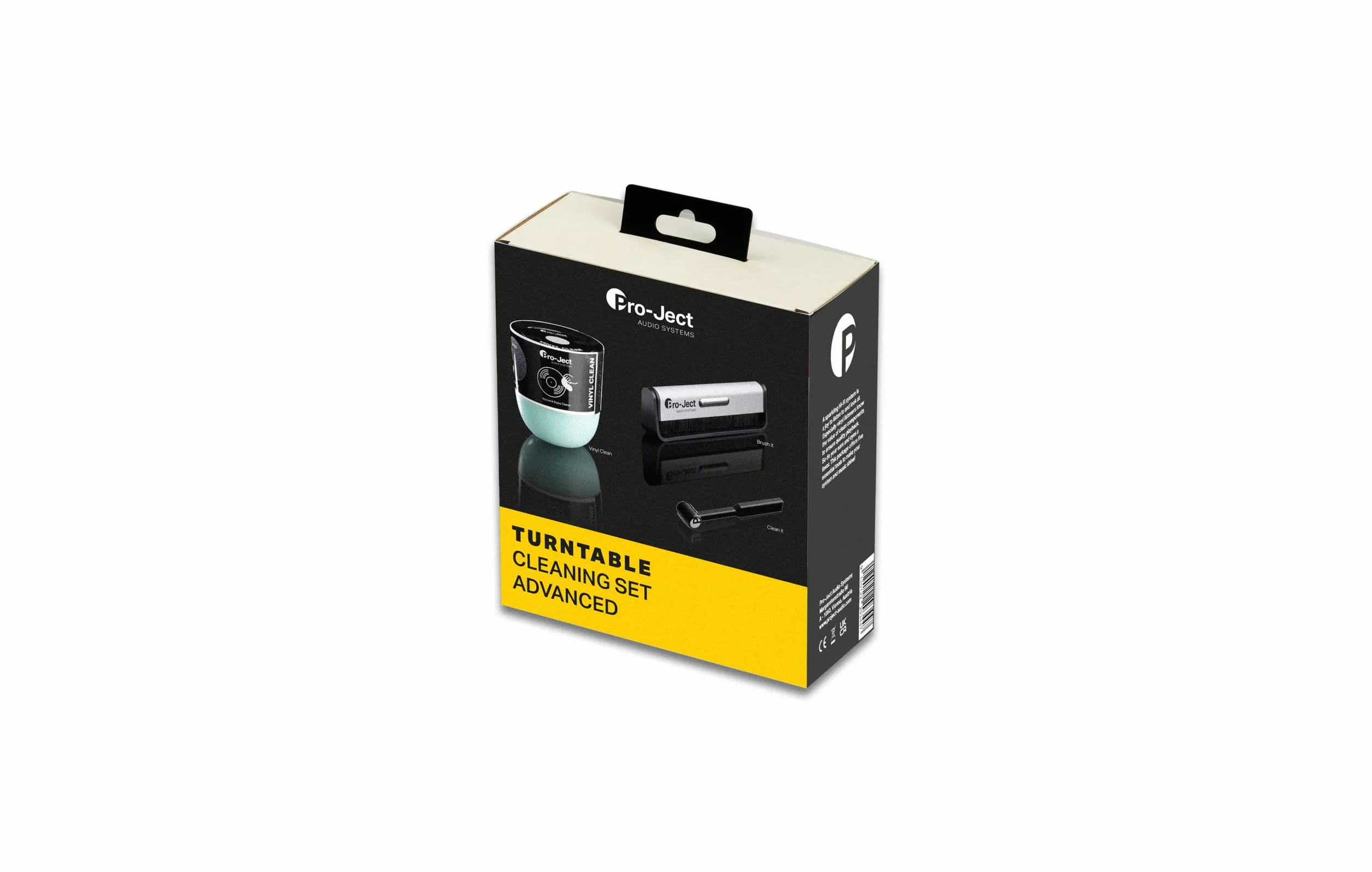 Pro-Ject Cleaning Set Basic, szczotka do czyszczenia płyt gramofonowych i szczotki z włókna węglowego