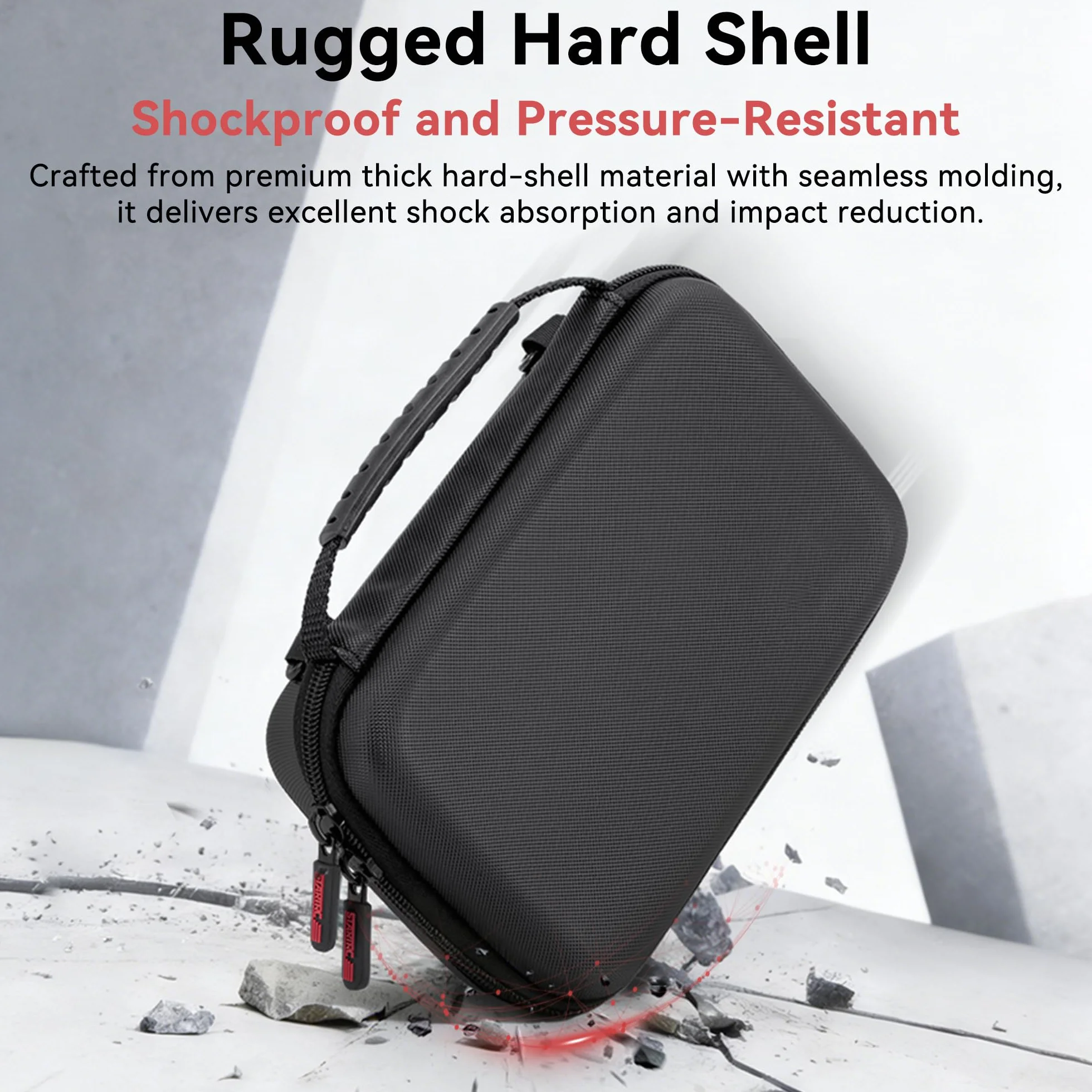 Osmo Pocket 4 Etui Transportowe Przenośna Twarda Torba Podróżna z PU Shell Ochronna Obudowa do DJI Osmo Pocket 4 Creator Combo Kamery z Paskiem na Ramię