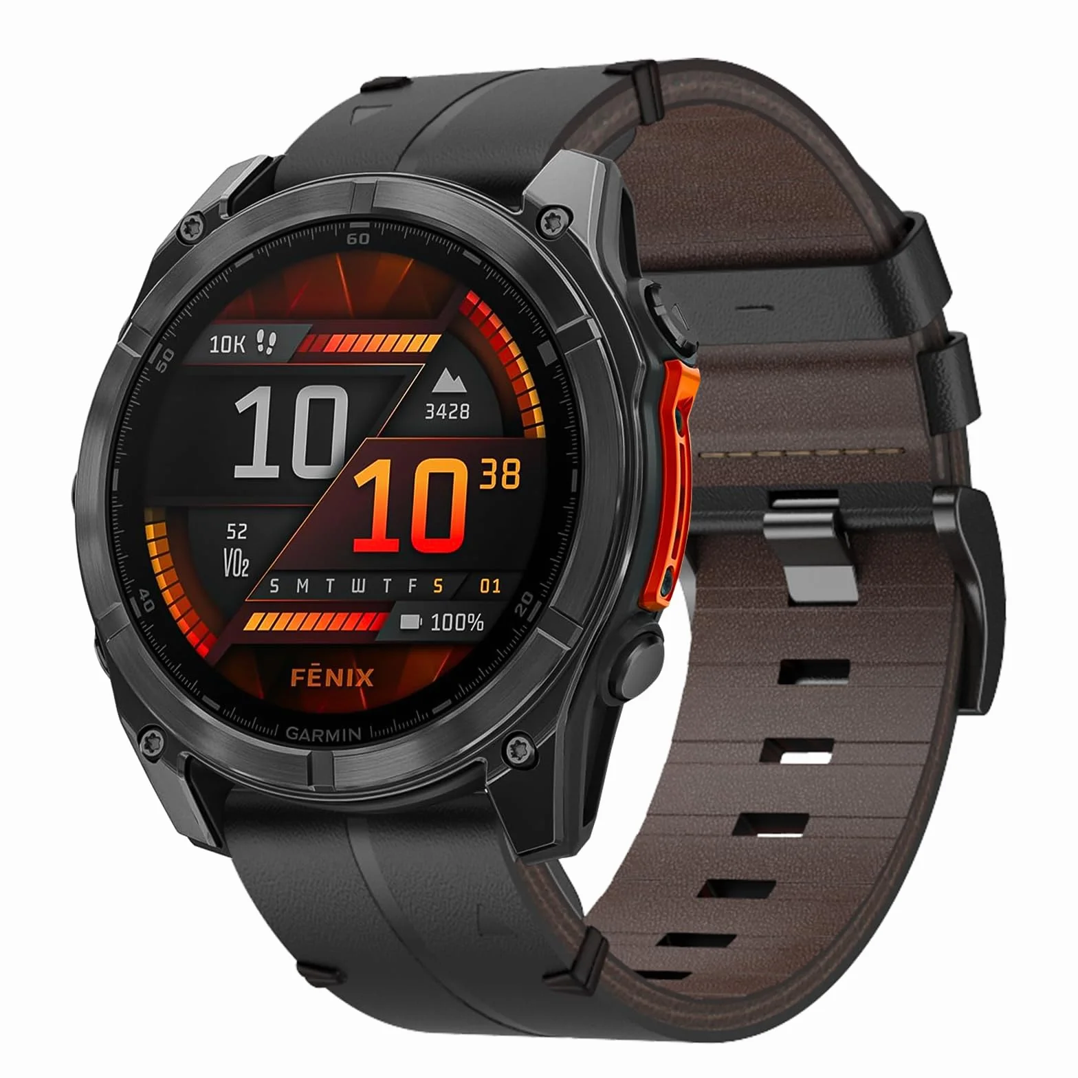 Skórzany pasek do zegarka Garmin Fenix 8 51 mm, Fenix 7X Pro / 7X / FEnix 6X Pro/6X/FEnix 5X Plus/5X, 26 mm, pasek do zegarka z szybkim zapięciem, do FENix 3/3 HR / Enduro 2/Quaitx 3/Epix 2 Pro 51 mm