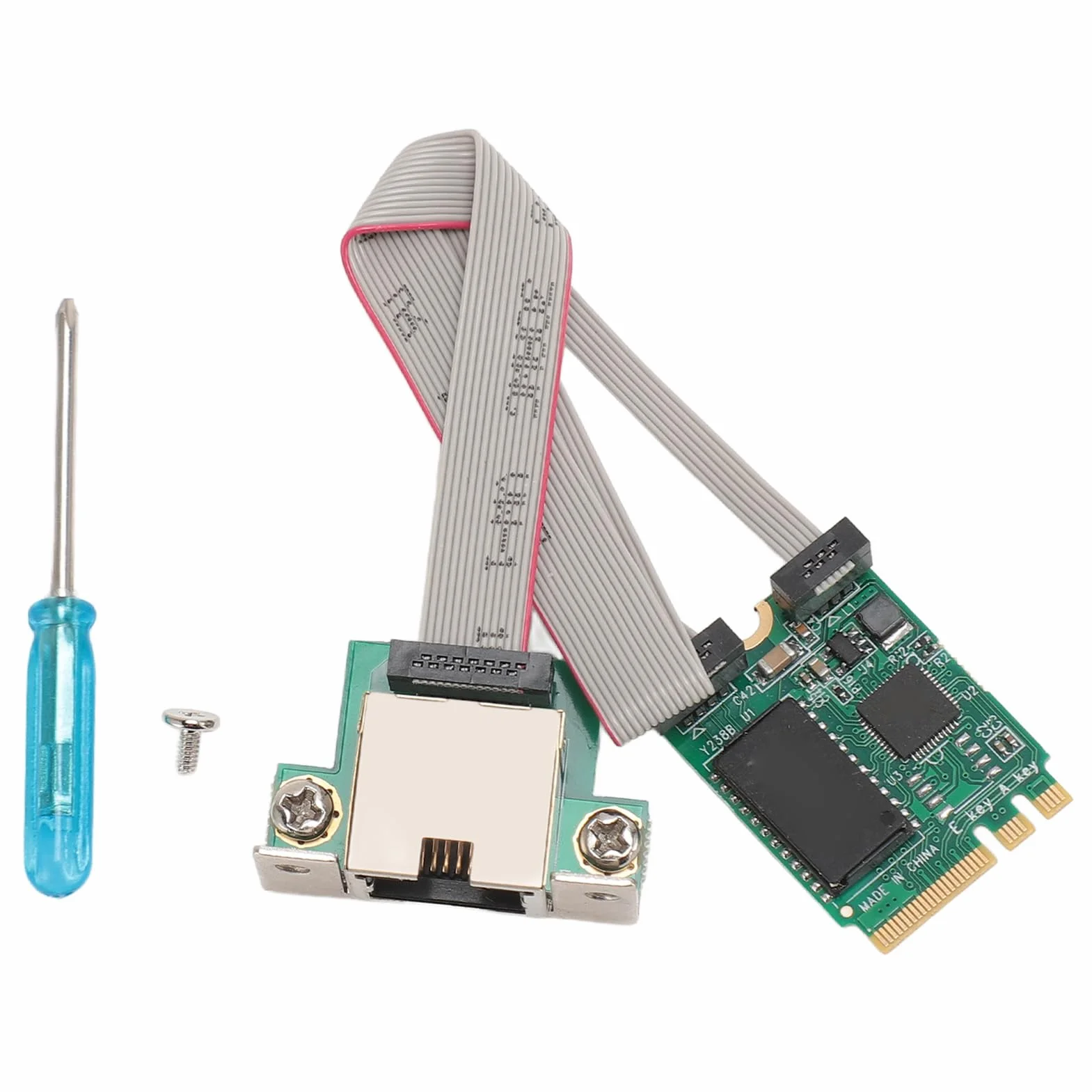 Adapter Ethernet M.2 A E Key 2.5G, Karta Sieciowa RJ45 Gigabit Ethernet RTL8125B dla Systemu 7/8/10, Linux