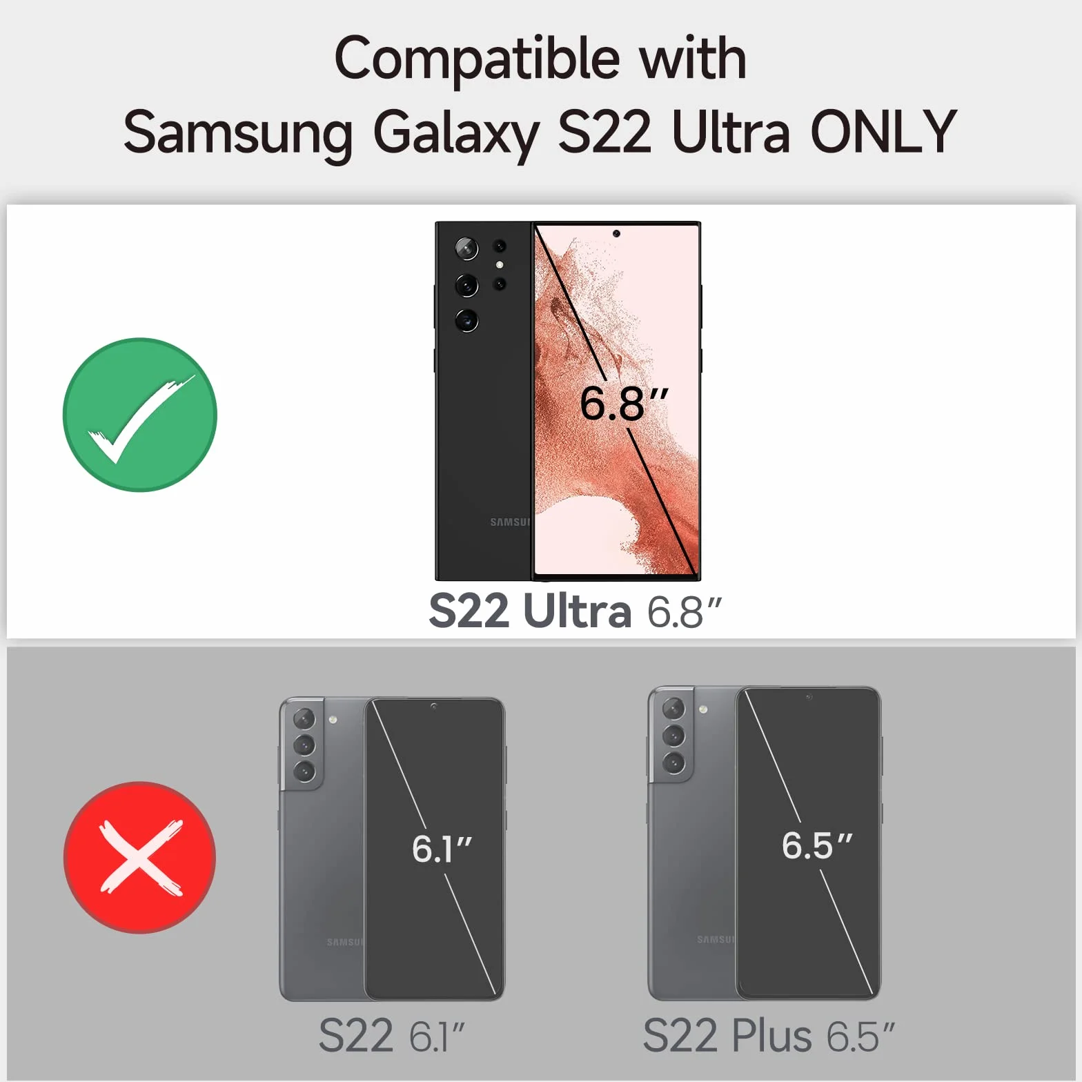 NEWDERY Etui na akumulator do Samsung Galaxy S22 Ultra 10000 mAh, powerbank czarny
