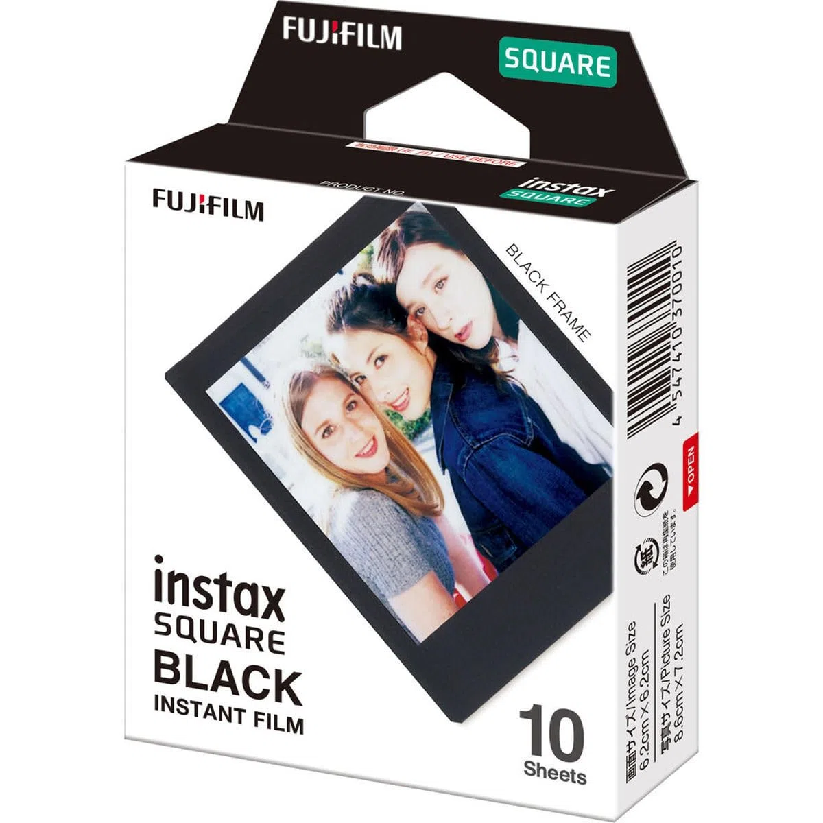 instax film SQUARE 1x10, czarny