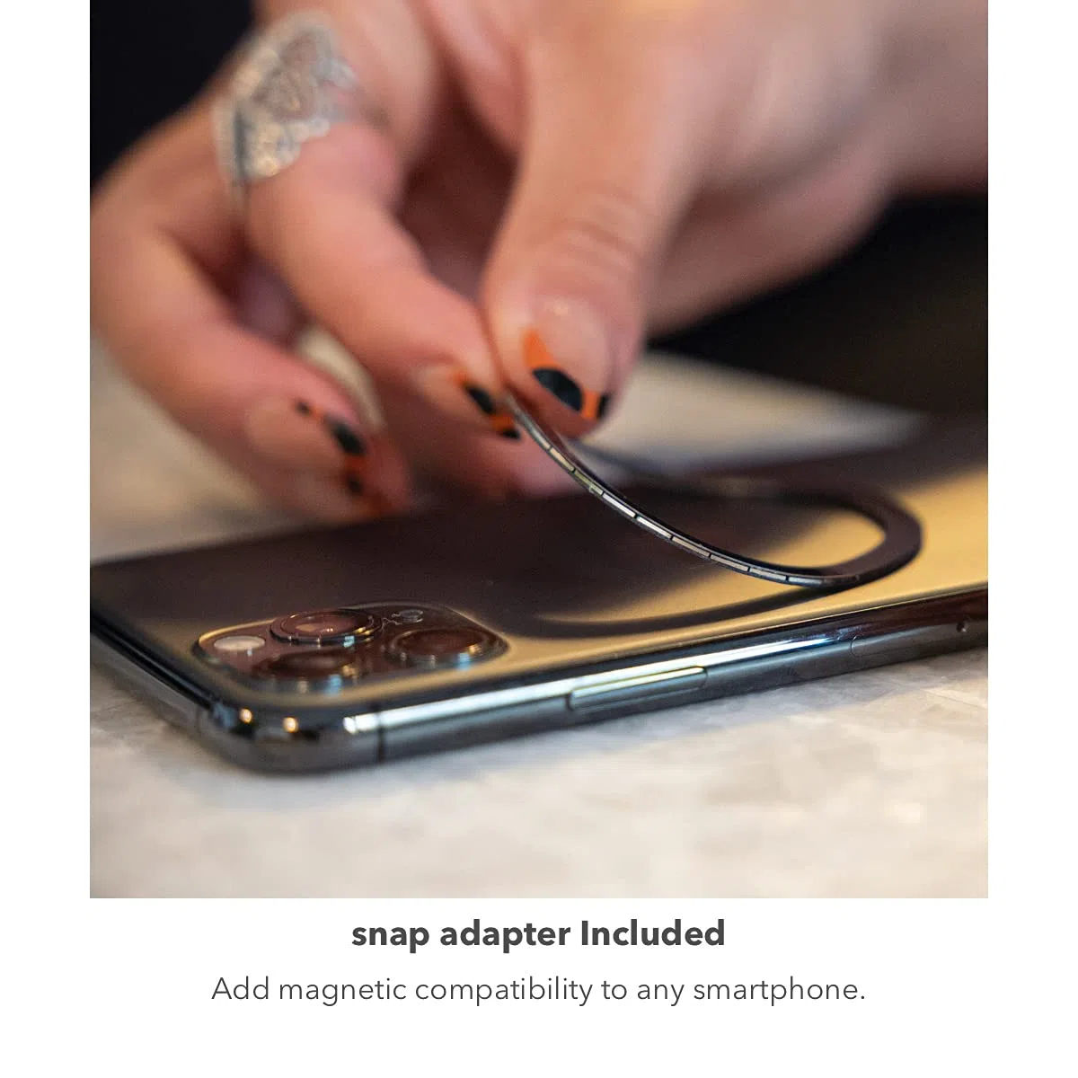 ZAGG Mophie Snap Vent Mount, uniwersalny uchwyt samochodowy na telefon, w zestawie adapter, kompatybilny ze wszystkimi smartfonami, czarny