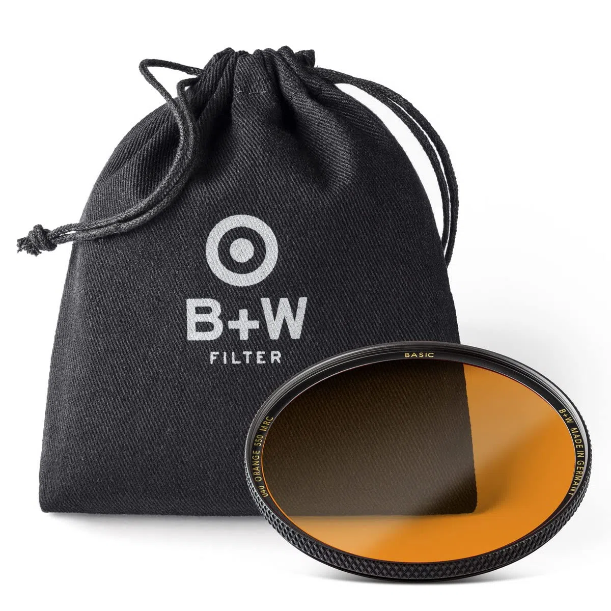 B+W Filtr pomarańczowy 040 MRC Basic 49 mm (16 x ulepszony, Professional), 1102656, czarny