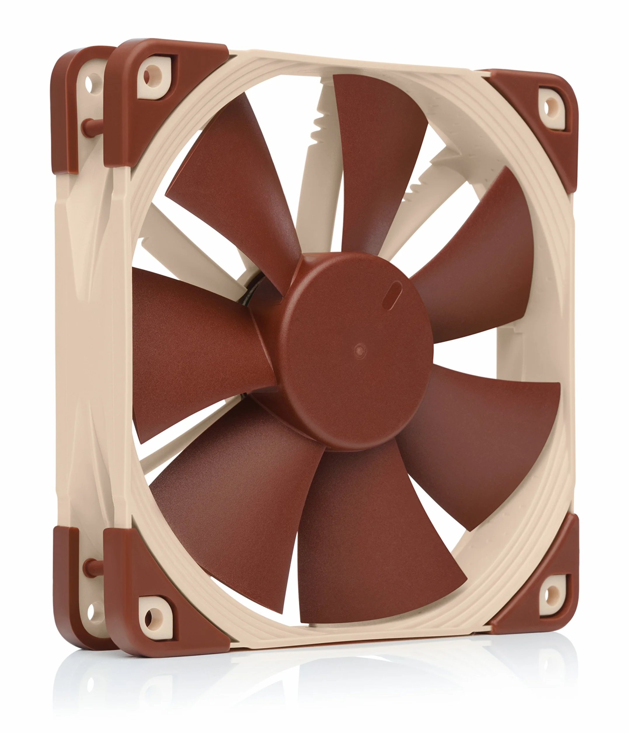Noctua NF-F12 5V PWM, 4-Pinowy, Zasilany Napięciem 5 V Cichy Wentylator Klasy Premium z Adapterem do Zasilania Przez USB (120 mm, Brązowy)