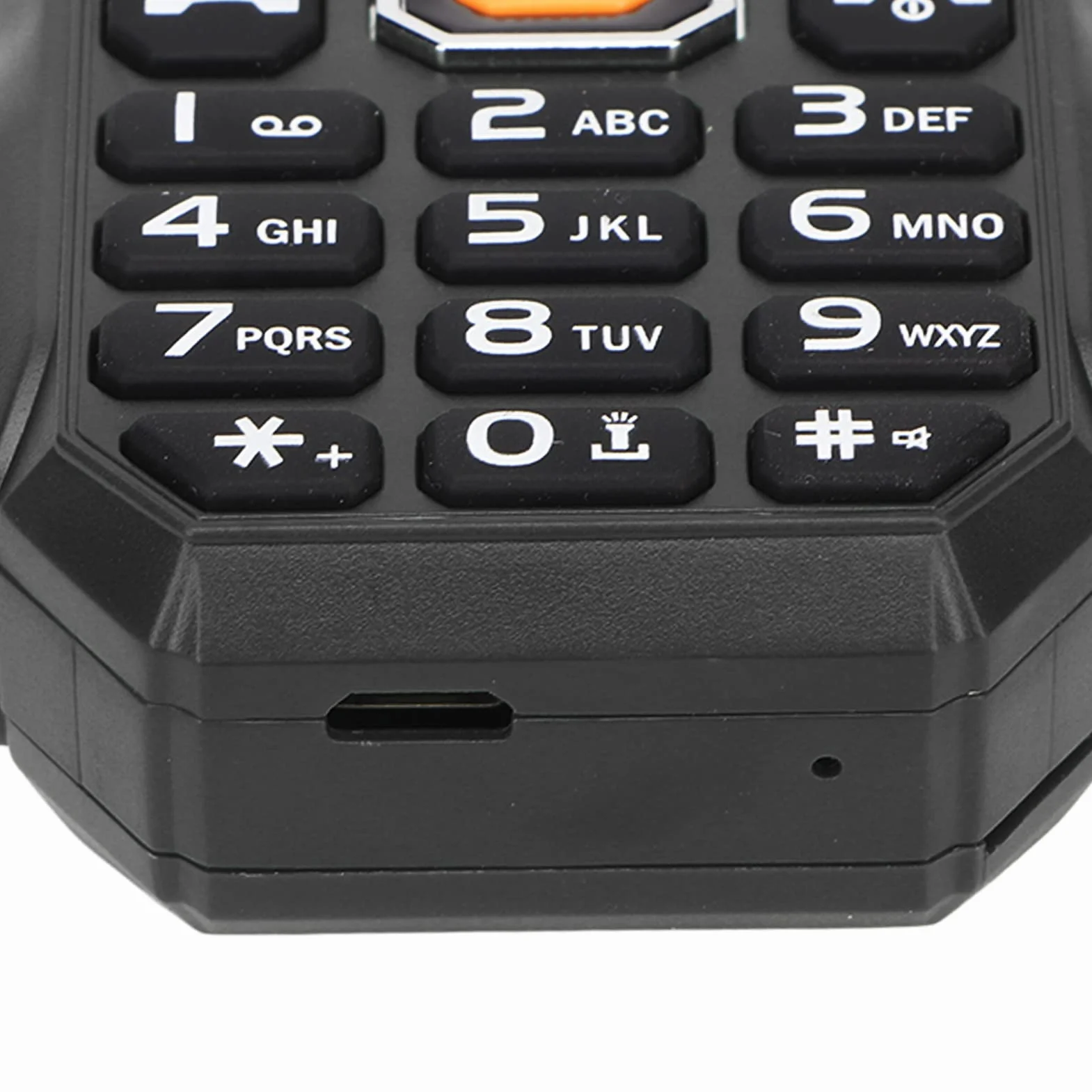 CCYLEZ Starszy telefon komórkowy, aparat 0,3 megapikseli, rodzina telefonów komórkowych dla seniorów, silny sygnał 1,8 cala do słuchania wiadomości (czarny)