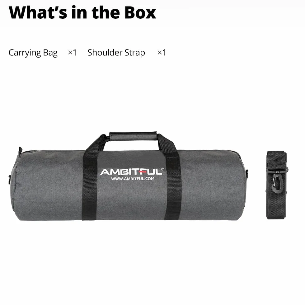 AMBITFUL Widened Version Tripod Carrying Case Bag 70CM / 27.5inch for Light Stands,Boom Stand,Umbrella and Tripod Photography Accessories(70cm/27.5in) x (Φ18cm/7in)