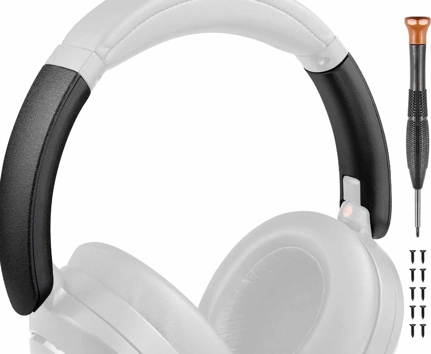 SOULWIT Boczna osłona pałąka na głowę Suwak zewnętrzny i wewnętrzny do Sony WH-XB910, XB910N Extra Bass z redukcją szumów (nie pasują do WH-XB900N) słuchawek, zestaw akcesoriów naprawczych