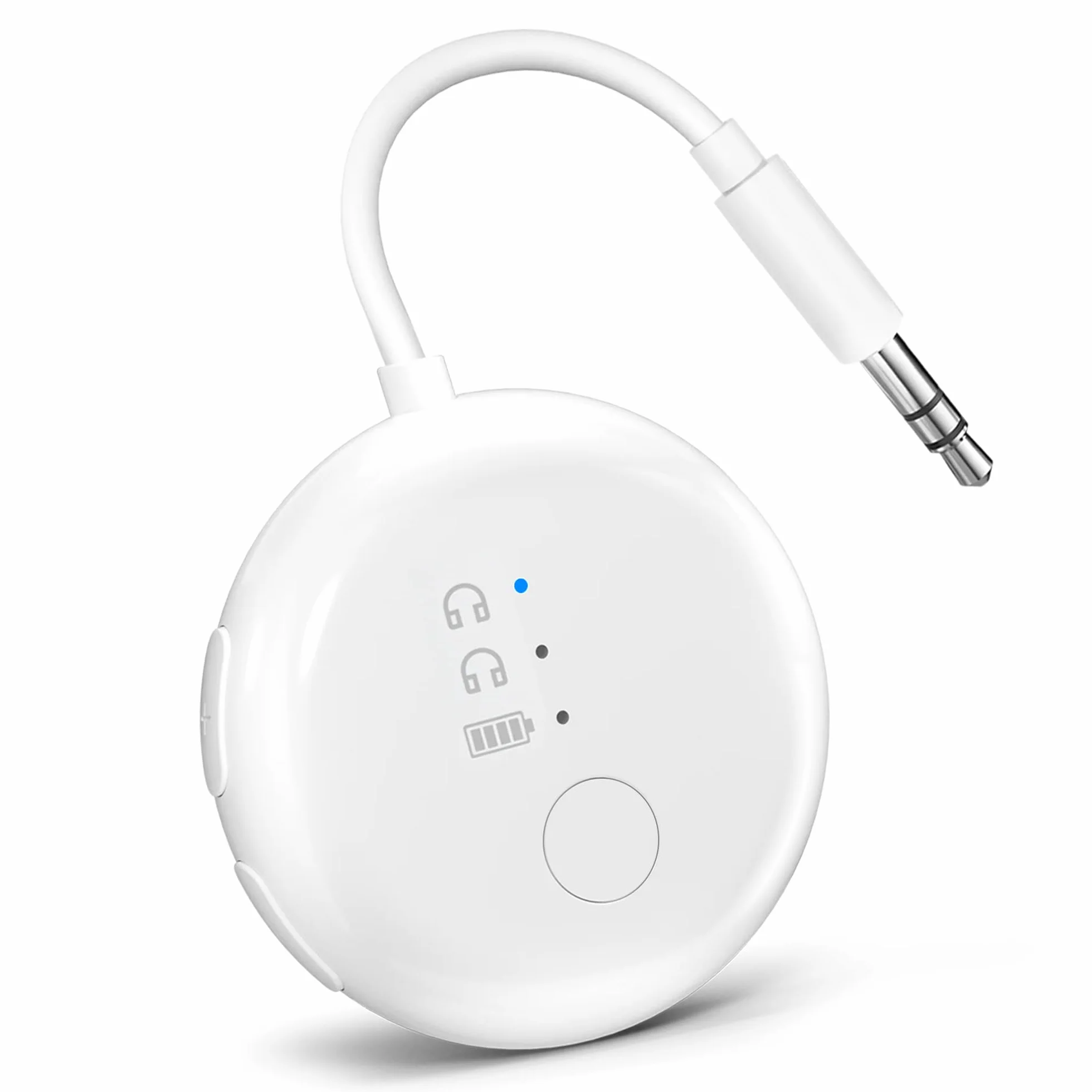 Avantree SoundJet R1 – 25-godzinna bezprzewodowa Bluetooth-adapter do wszystkich AirPods (Pro/Max) z Qualcomm & aptX Adaptive, bezprzewodowy transmiter audio do lotów, działa ze słuchawkami Bluetooth