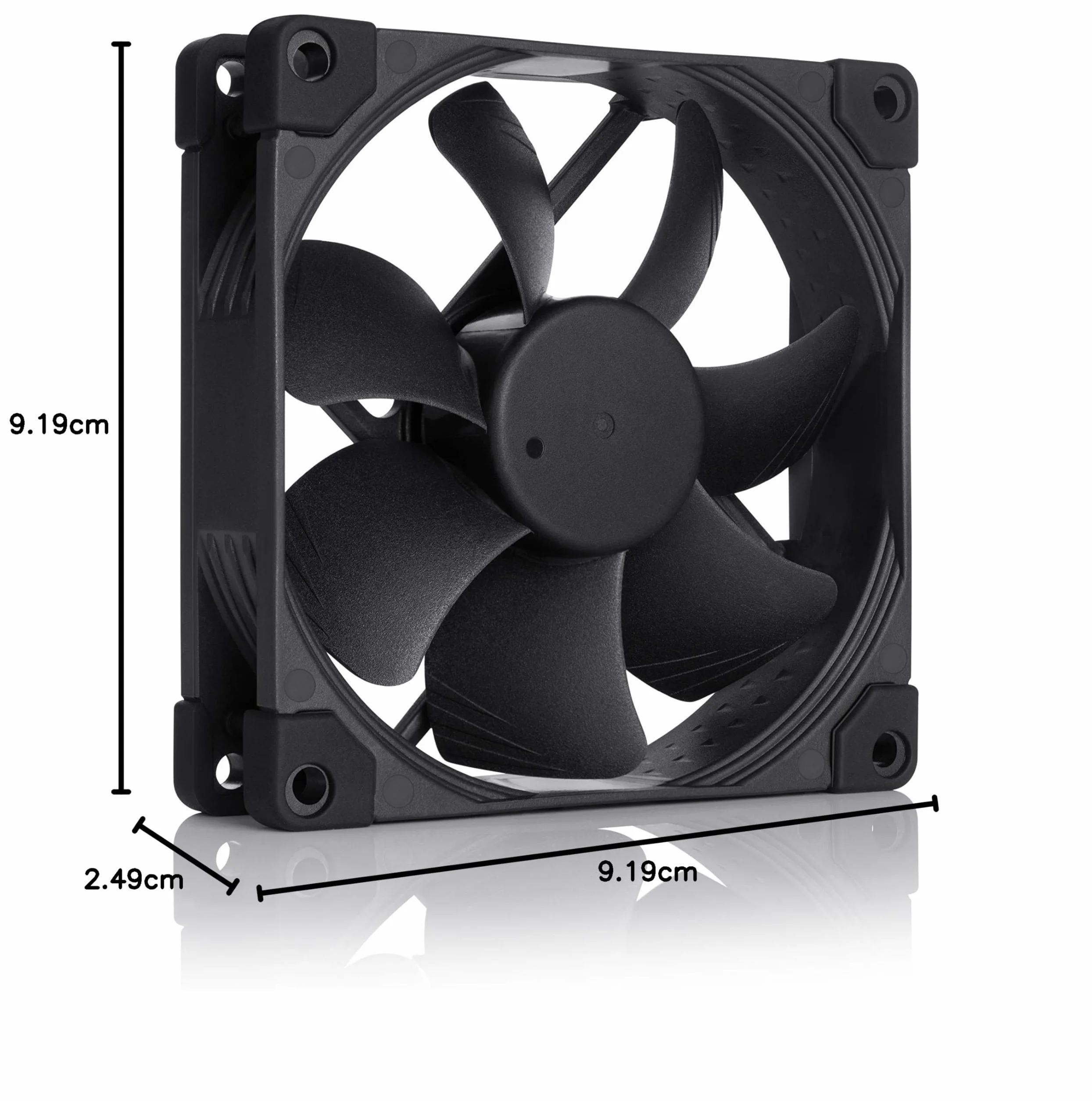 Noctua NF-A9 PWM chromax.black.swap, Cichy, 4-Pinowy Wentylator Klasy Premium (92 mm, Czarny)