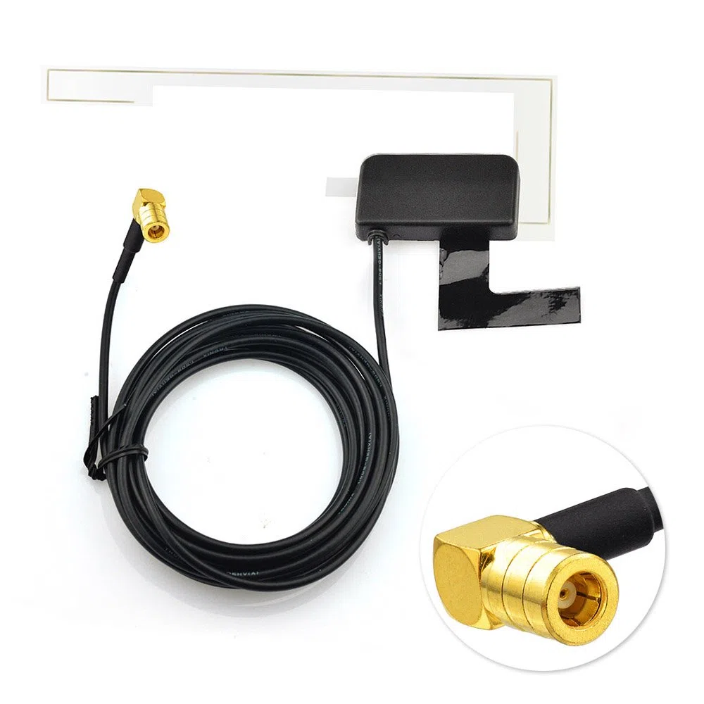 Eightwood DAB Antena samochodowa DAB+ zamiennik wtyczki SMB cyfrowe radio samochodowe antena antenowa 3 metry szklany uchwyt na przednią szybę dla Pioneer Clarion Alpine