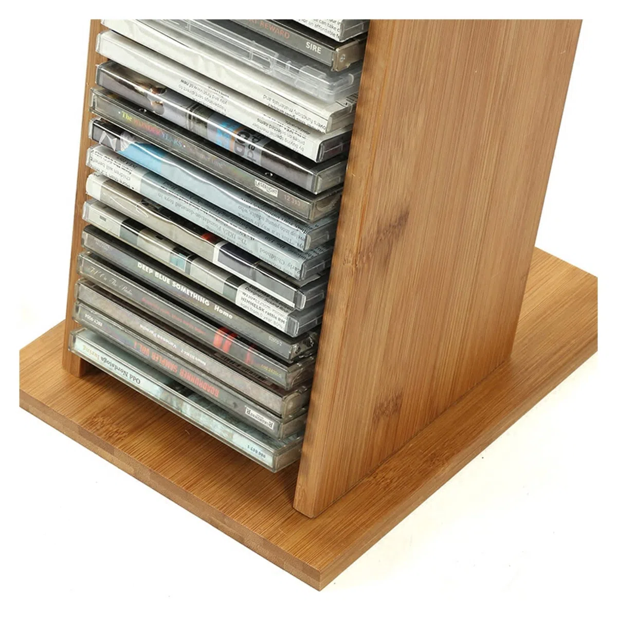 Półka na płyty Pudełko do przechowywania płyt CD Atrakcyjny i stylowy wygląd Otwierany stojak na płyty CD mieści 39 płyt CD: miejsce na półce Stół Biurko Organizuj multimedia Posiadacz kolekcji rekord