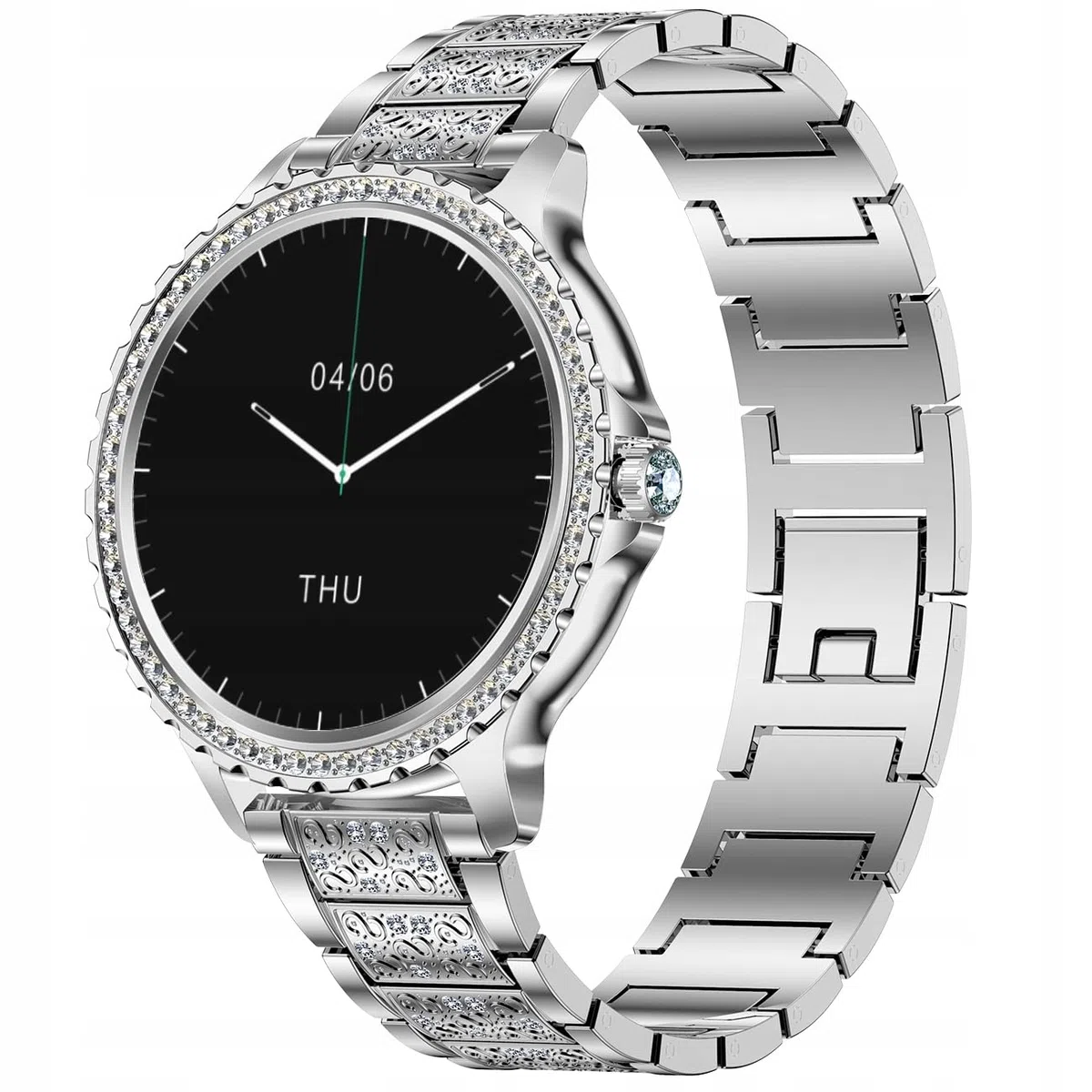 SMARTWATCH DAMSKI ZEGAREK CIŚNIENIOMIERZ PULS POLSKIE MENU POŁĄCZENIA TEL
