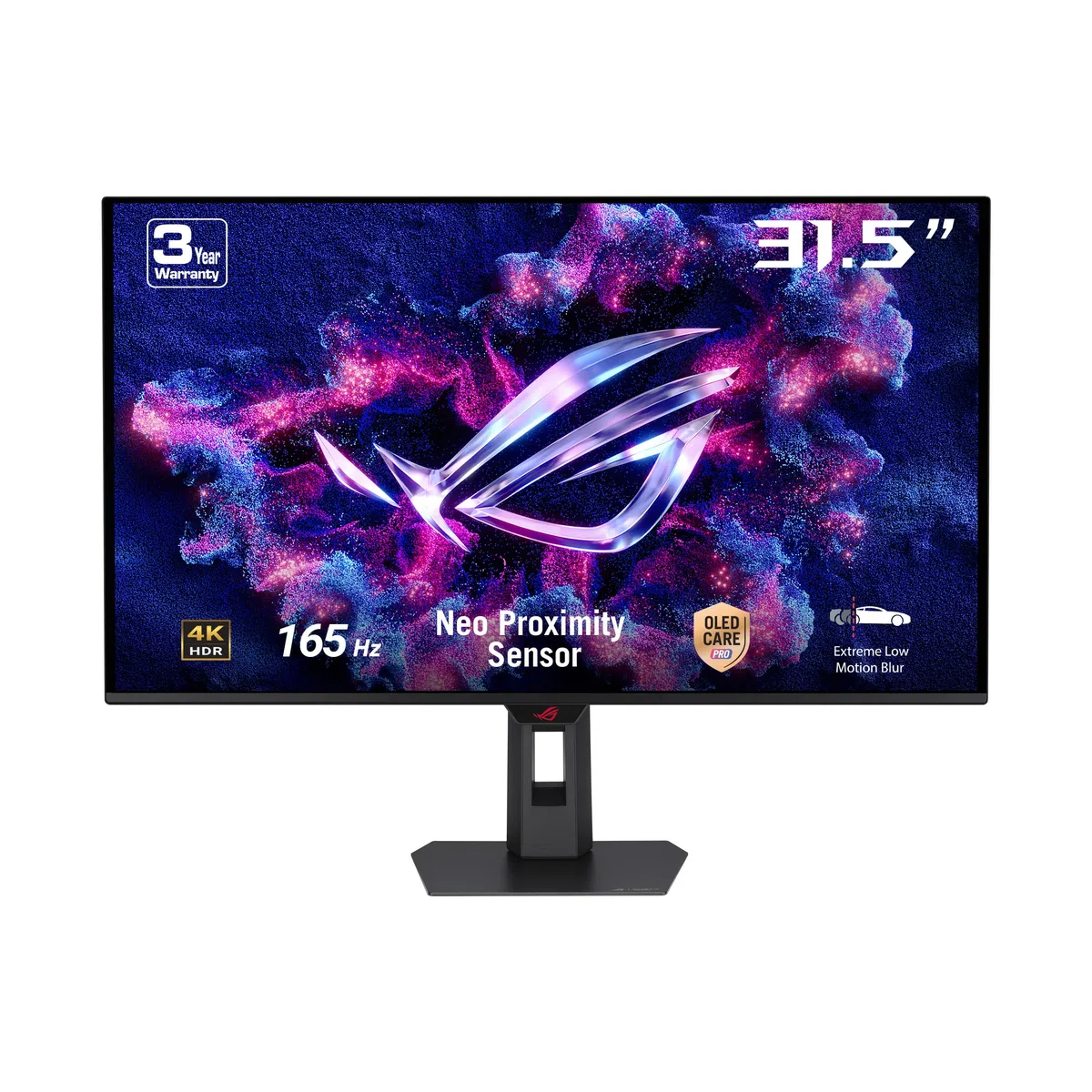 ASUS ROG Strix XG32UCDS Monitor gamingowy 31,5 cala 4K UHD QD-OLED (3840 x 2160), 165 Hz, czas reakcji 0,03 ms (GTG), czujnik zbliżeniowy Neo, G-SYNC, DisplayWidget Center, czarny
