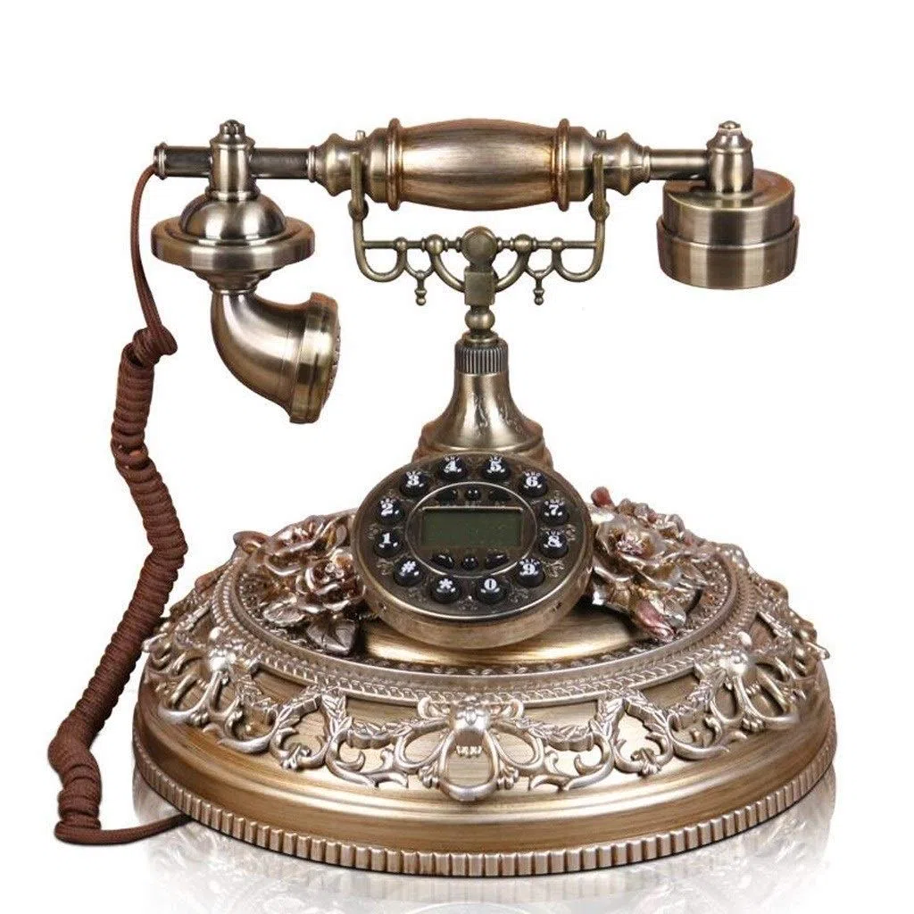 Telefon stacjonarny w stylu europejskim dla gości Telefon stacjonarny do domu Sypialnia Kreatywny telefon retro
