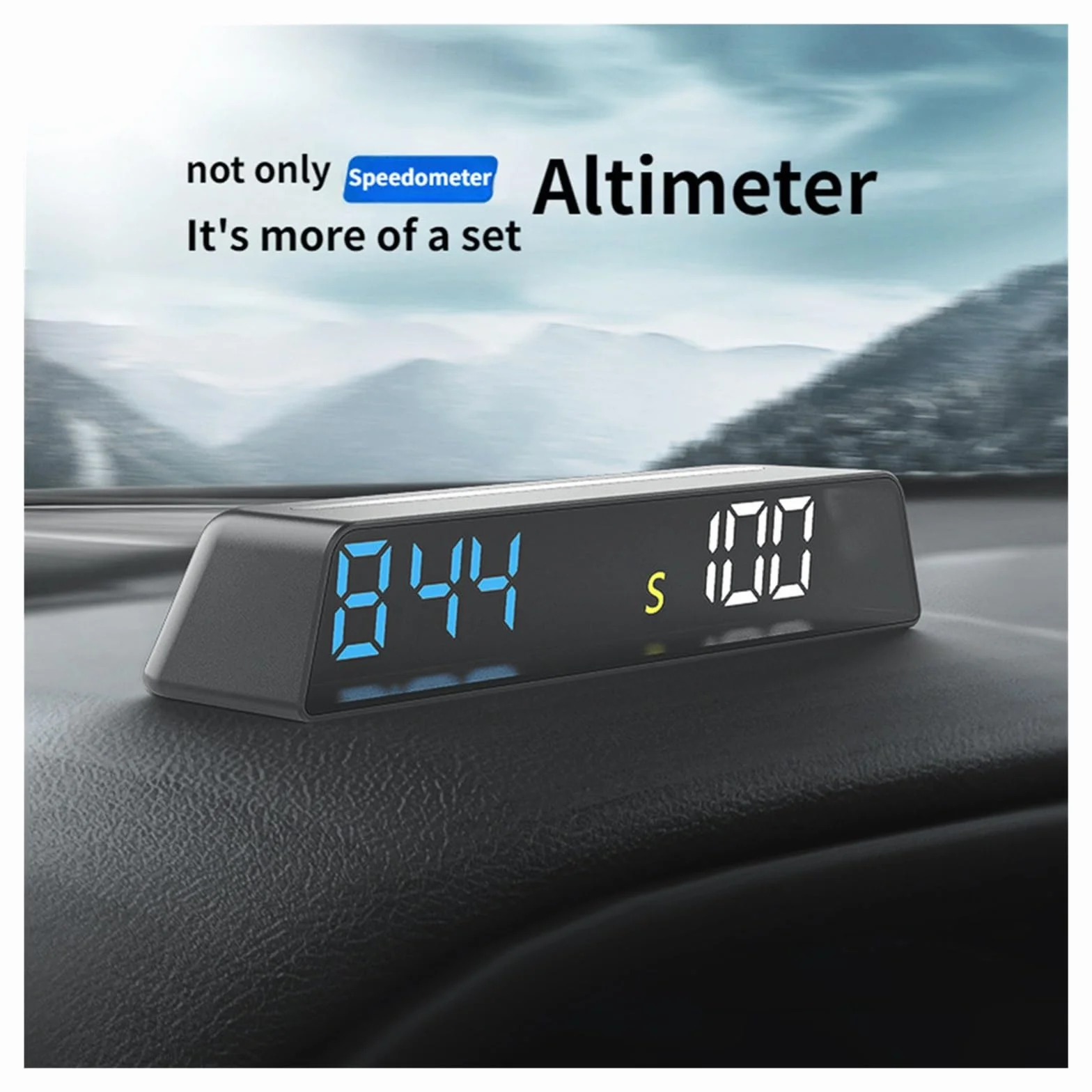 H500G GPS HUD Wyświetlacz Head Up Inteligentny Cyfrowy Miernik Przypomnienia O Alarmie I Start Stop Z Samochodem(Blue-White-B)