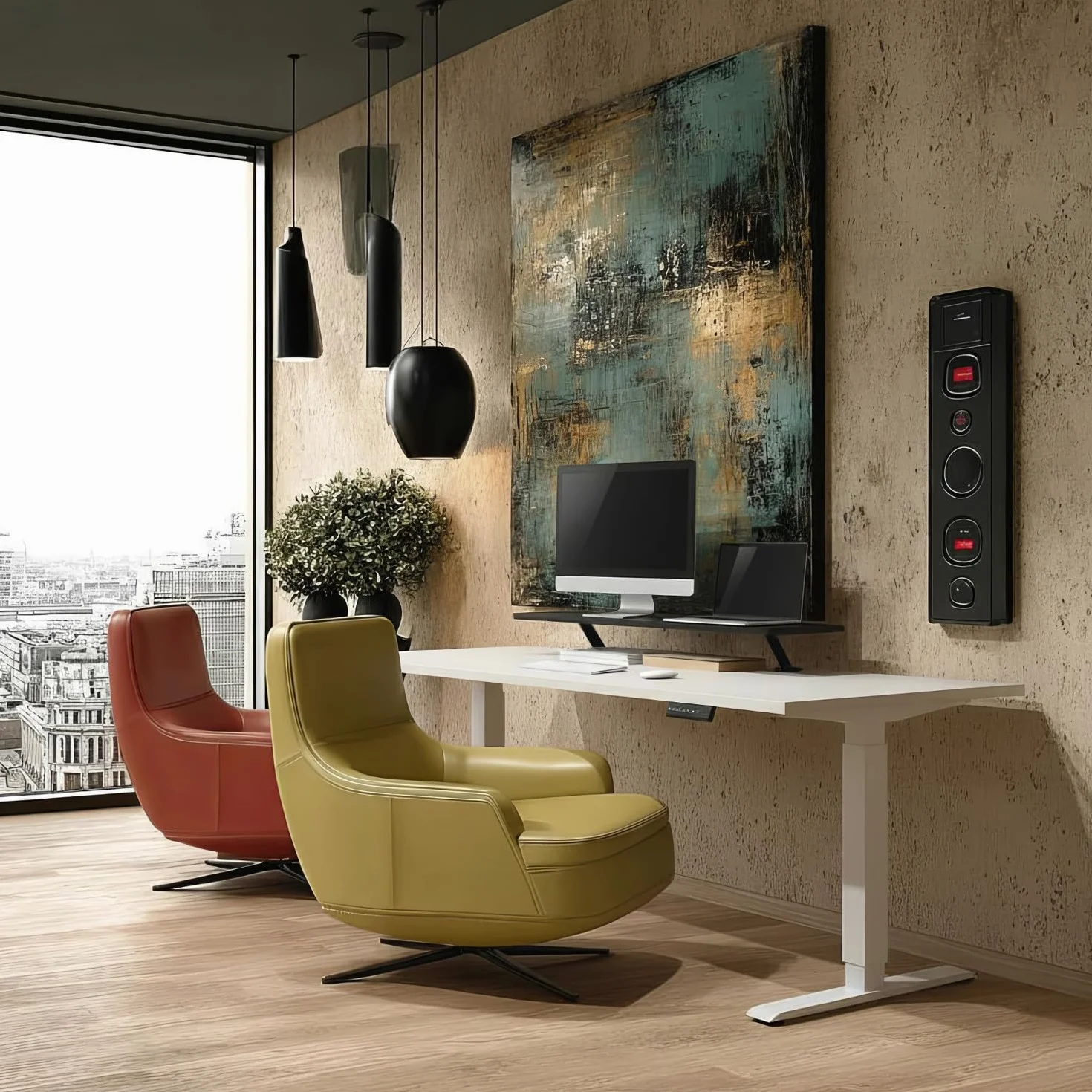 ER-409 Podstawa Pod Monitor, Ergonomiczna Platforma, Podstawka Pod Drukarkę, Laptopa Z Miejscami Na Kable, Do Komputerów, Notebooków, Półka Na Ekrany od 13 do 32cali, Waga Max. 20kg