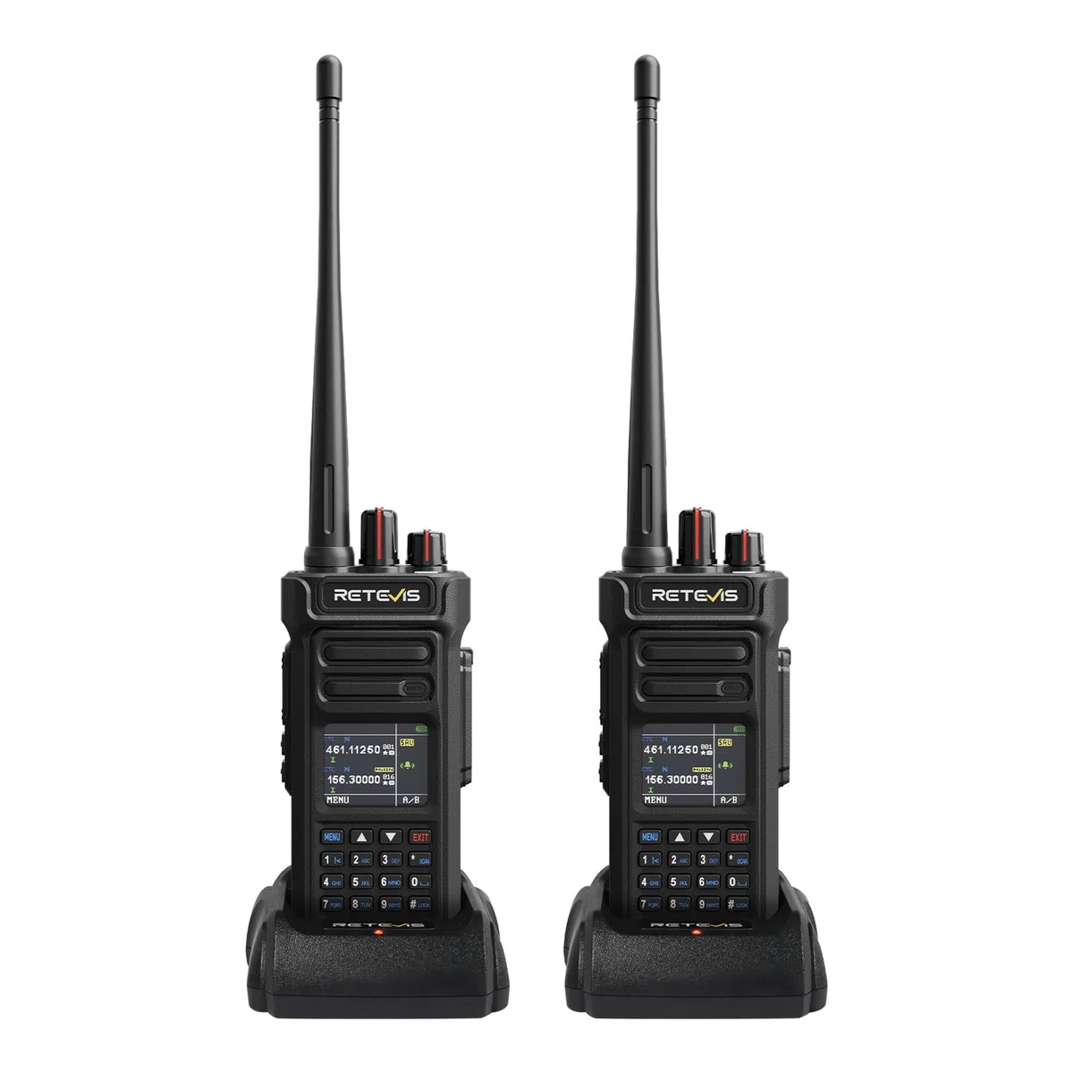 Retevis RT29S Walkie-Talkie, Radiotelefon Grupowy Dalekiego Zasięgu IP67, Profesjonalny, z Redukcją Szumów, z Podwójnym Nasłuchem, Bateria 2800 mAh, dla Placów Budowy i Magazynów(opakowanie 2 szt)