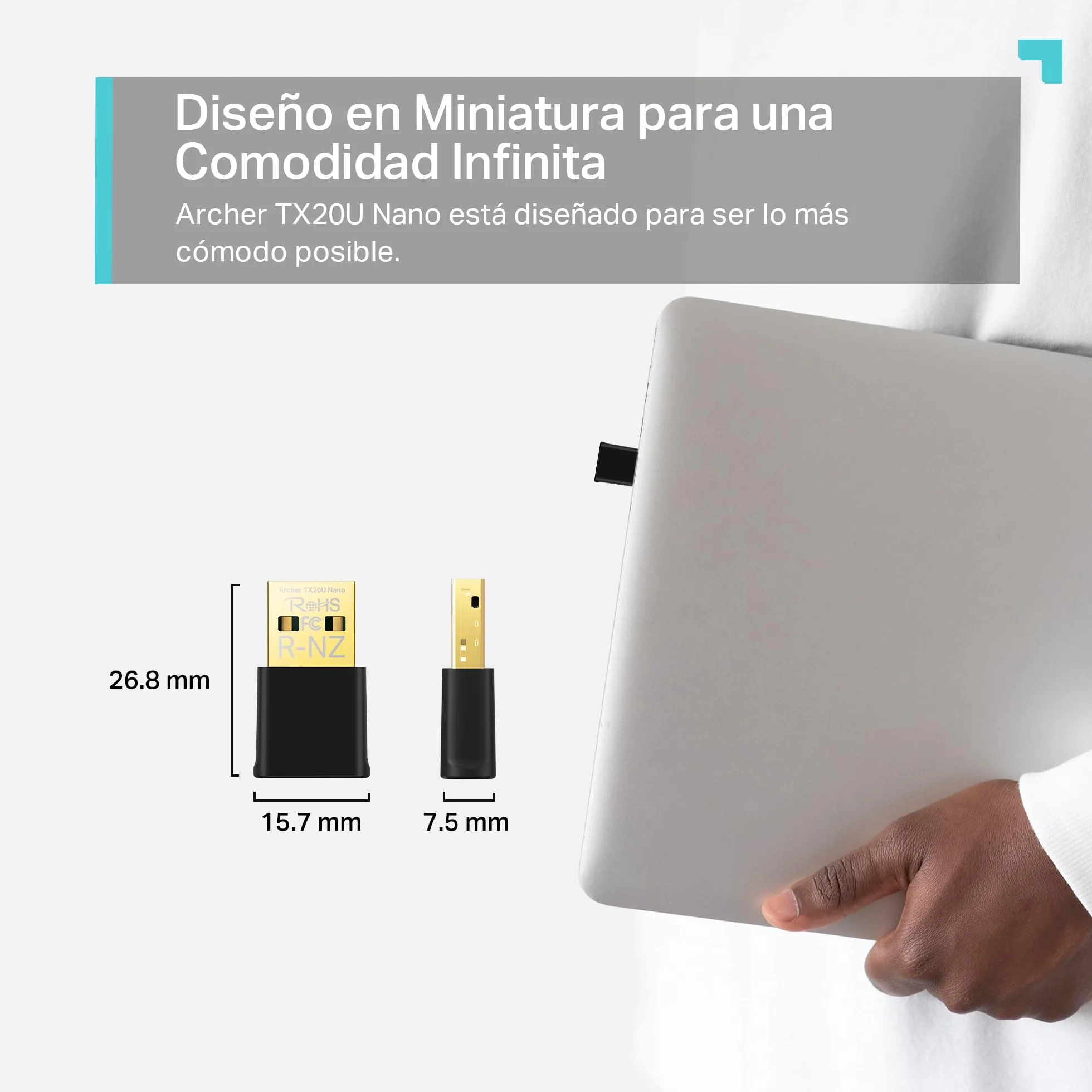 TP-Link Archer TX20U Nano, AX1800, Plug & Play