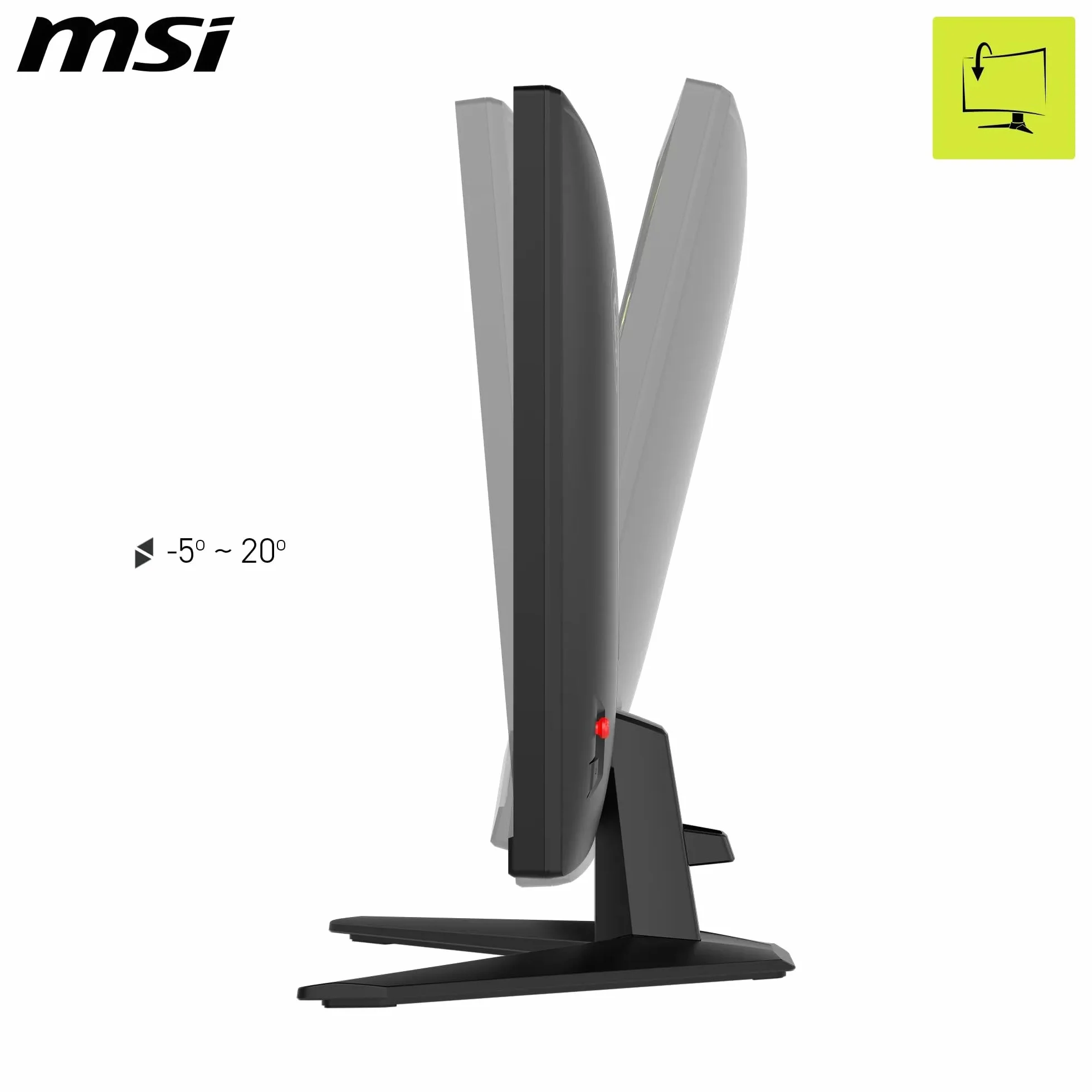 MSI Mag 272F Monitor Gaming 27", FHD 1920x1080, 200Hz, 0,5ms, HDR Ready, AMD FreeSync Premium, Eye Care, AI Vision, HDMI 2.0b, DP 1.2a, regulowany uchwyt nachylenia, mocowanie VESA, czarny