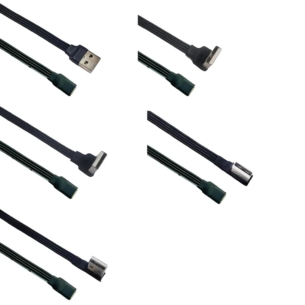 Trwałość płaski kabel USB męski na typ C żeński przedłużacz USB C do codziennego użytku