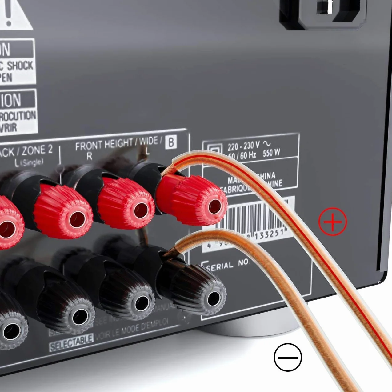 DeleyCON 10m Kabel Głośnikowy 2x 2,5 mm² - Czysta Miedź OFC - Do Sprzętu Audio, Głośników HiFi i Surround - Oznaczenie Biegunowości - Przezroczysty