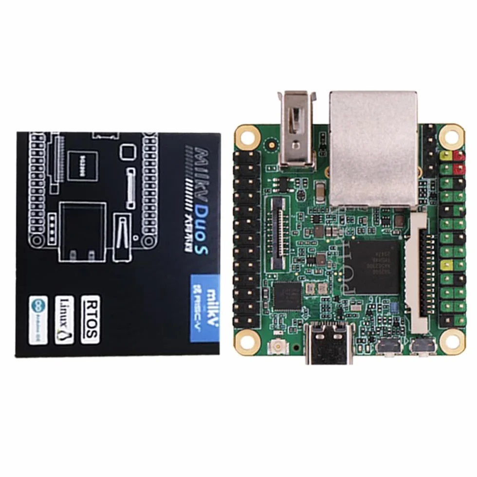Milk-V Duo S 512M-WIFI tablica rozwojowa RISC-V Linux WiFi6/BT5 100 Mbit/S moduł SG2000