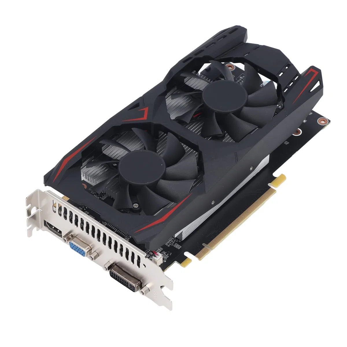 Karta Graficzna 550TI, 1,5 GB GDDR5 192Bit Podwójny Wentylator Niski Poziom Hałasu Karta Graficzna Komputera Stacjonarnego, Obsługa Wyjścia Wyświetlacza DP, DVI, HDMI