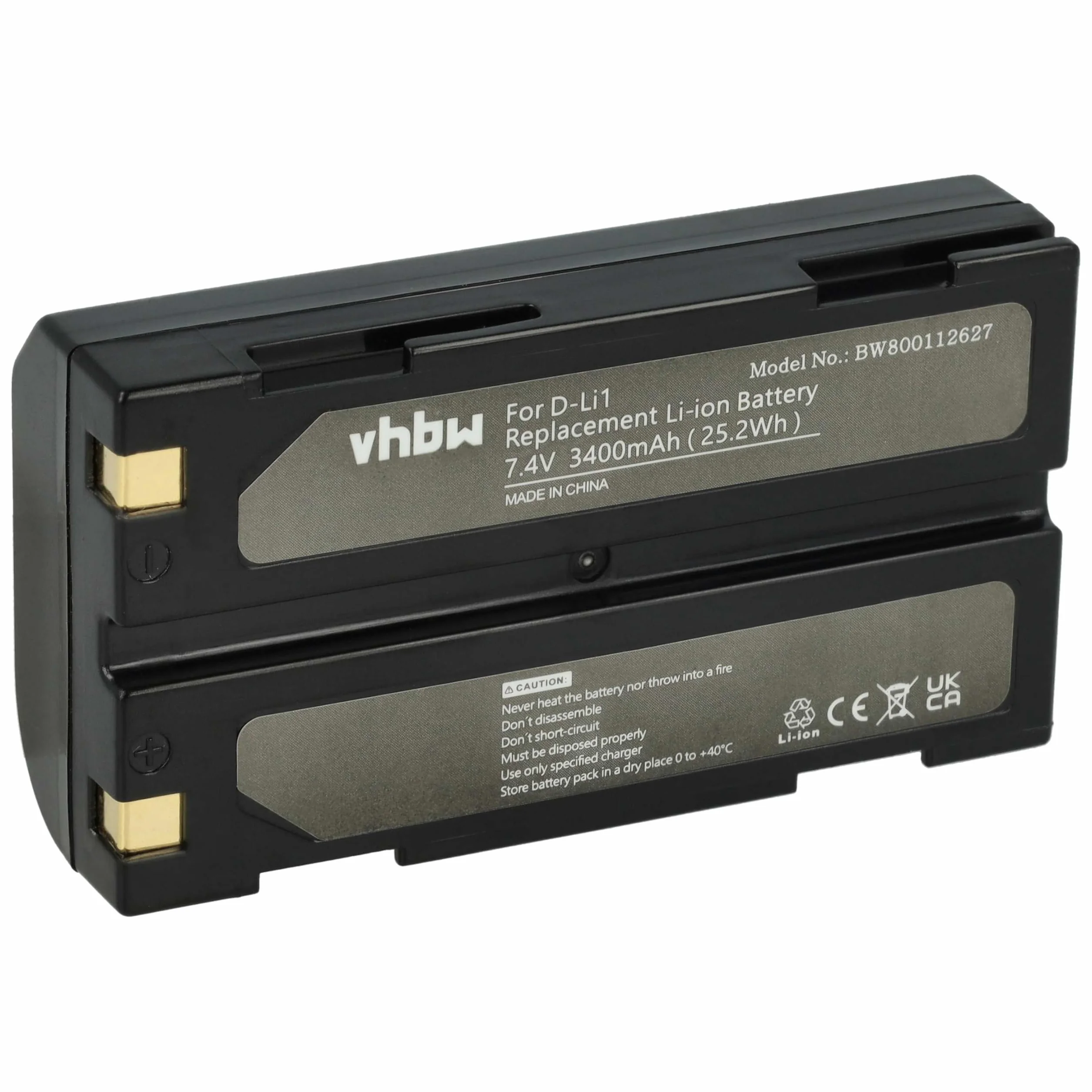 vhbw Akumulator kompatybilny z Spectra Precision SP80 GNSS, SP60 GNSS (3400 mAh 7,4 V litowo-jonowy)