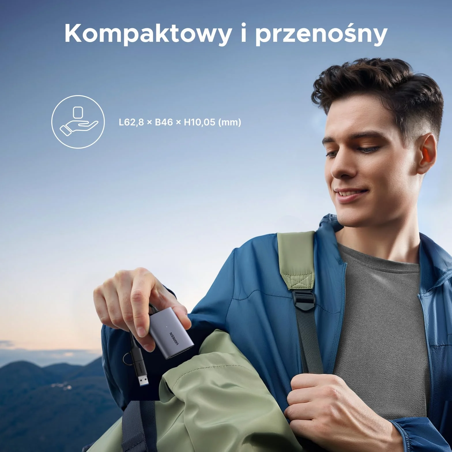 UGREEN Czytnik kart USB-C CFexpress typu B 10 Gb/s aluminiowa obudowa