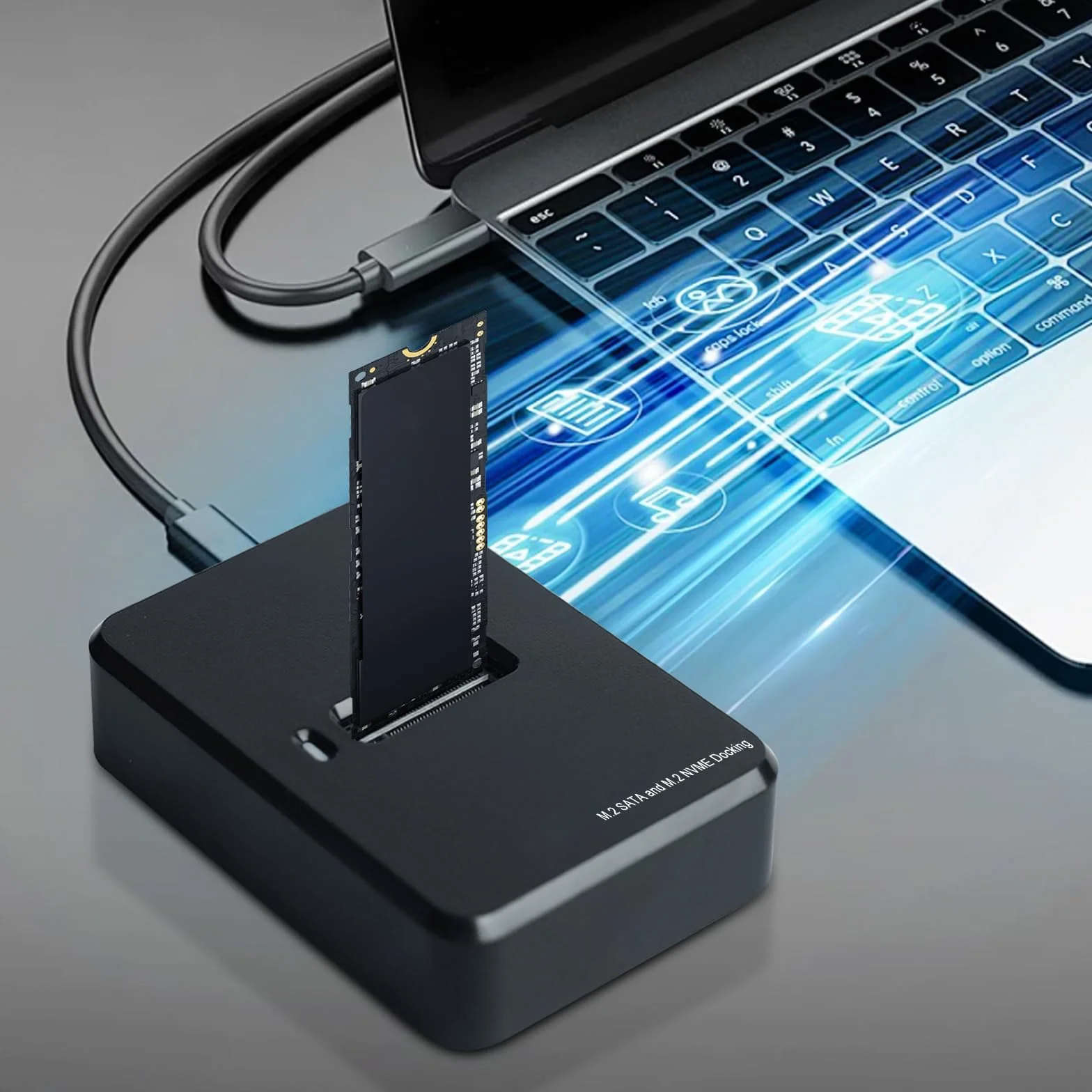 Stacja dokująca M.2 NVMe i SATA USB 3.1 Gen2 M-Key B+M Key