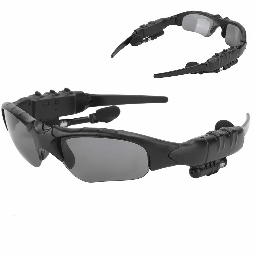 Okulary Polaryzacyjne Bluetooth, Przenośne Inteligentne Bezprzewodowe Okulary Przeciwsłoneczne 5.0 Sportowe Okulary do Jazdy ze Słuchawkami Stereo, do Rozmowy, Słuchania Muzyki(Żółta soczewka)