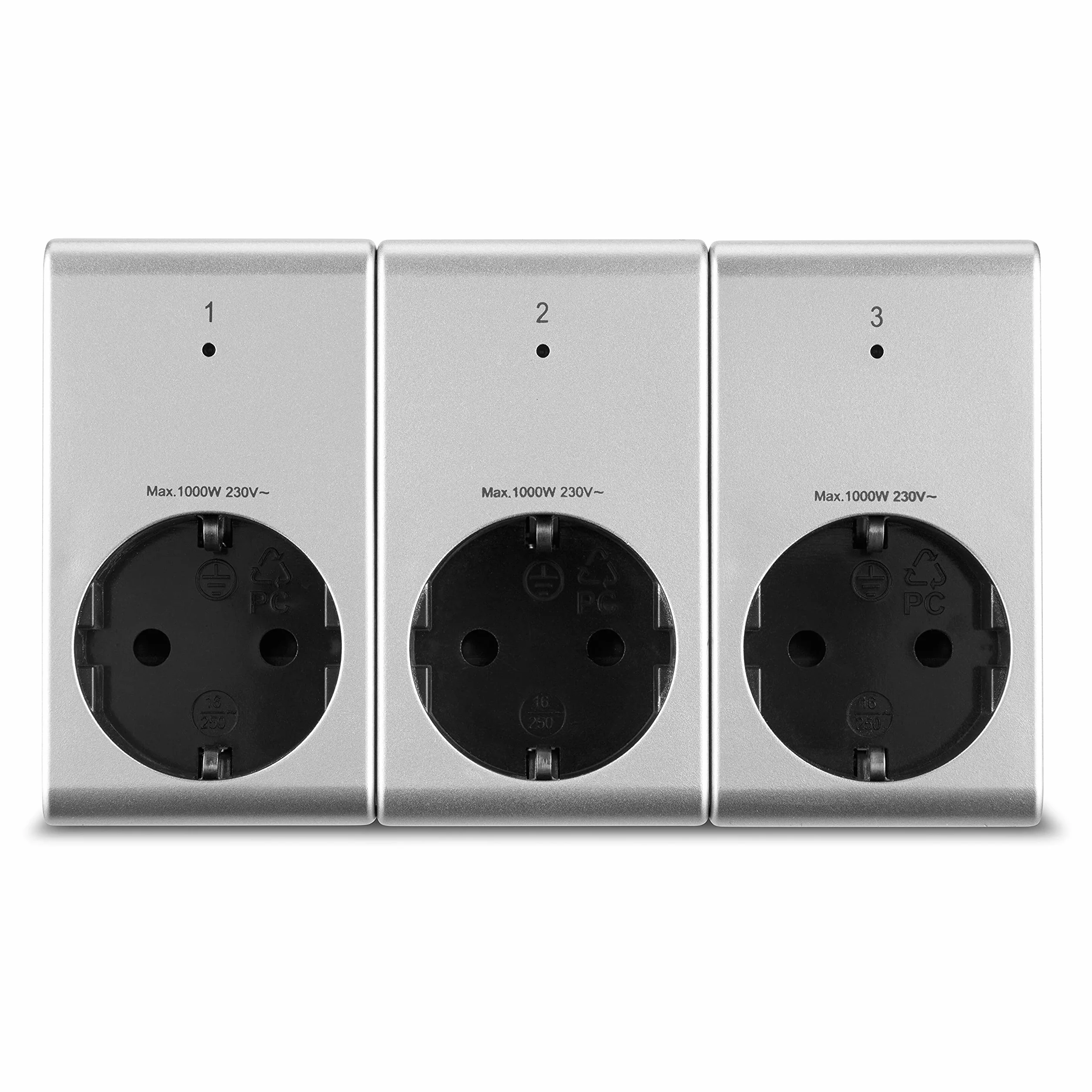 REV 3 gniazda radiowe pilot zdalnego sterowania 1000 W 25 m srebrny