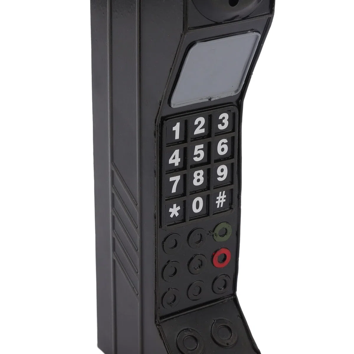 Retro telefon komórkowy wzór telefonu komórkowego, symulacja retro ceglany ornament na telefon komórkowy rekwizyty fotograficzne ozdoby do dekoracji (czarny)