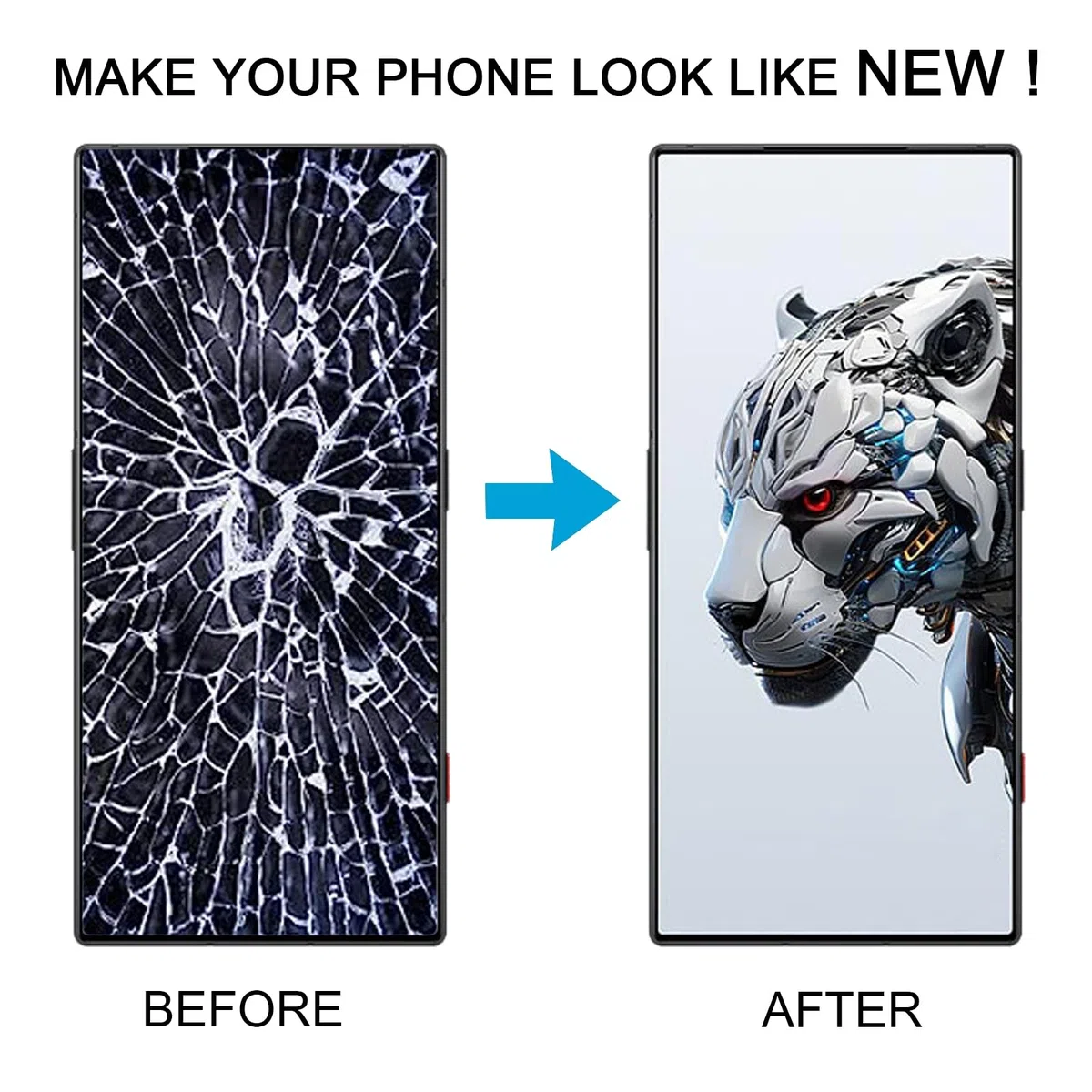 Akcesoria wymiany telefonów komórkowych Dla ZTE Nubia Red Magic 8s Pro AMOLED LCD z cyfrowym zespołem Część naprawy
