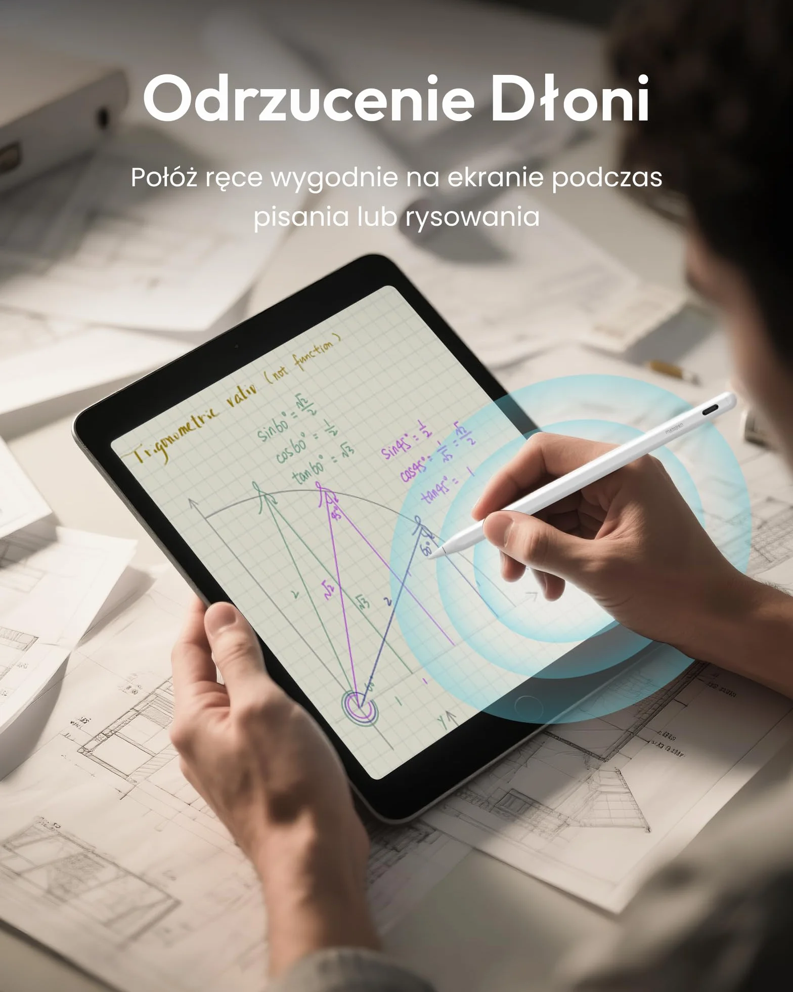 Metapen Stylus A8 Kompatybilny z iPad 2018-2026,2X Szybsze ładowanie,Odrzucanie dłoni, Rysik do iPada 11 A16/10/9/8/7/6,Air 5/4/3/M2/M3,M4 Pro 12,9 cala/11 cali/13 cali M4,M5 Mini 6/5