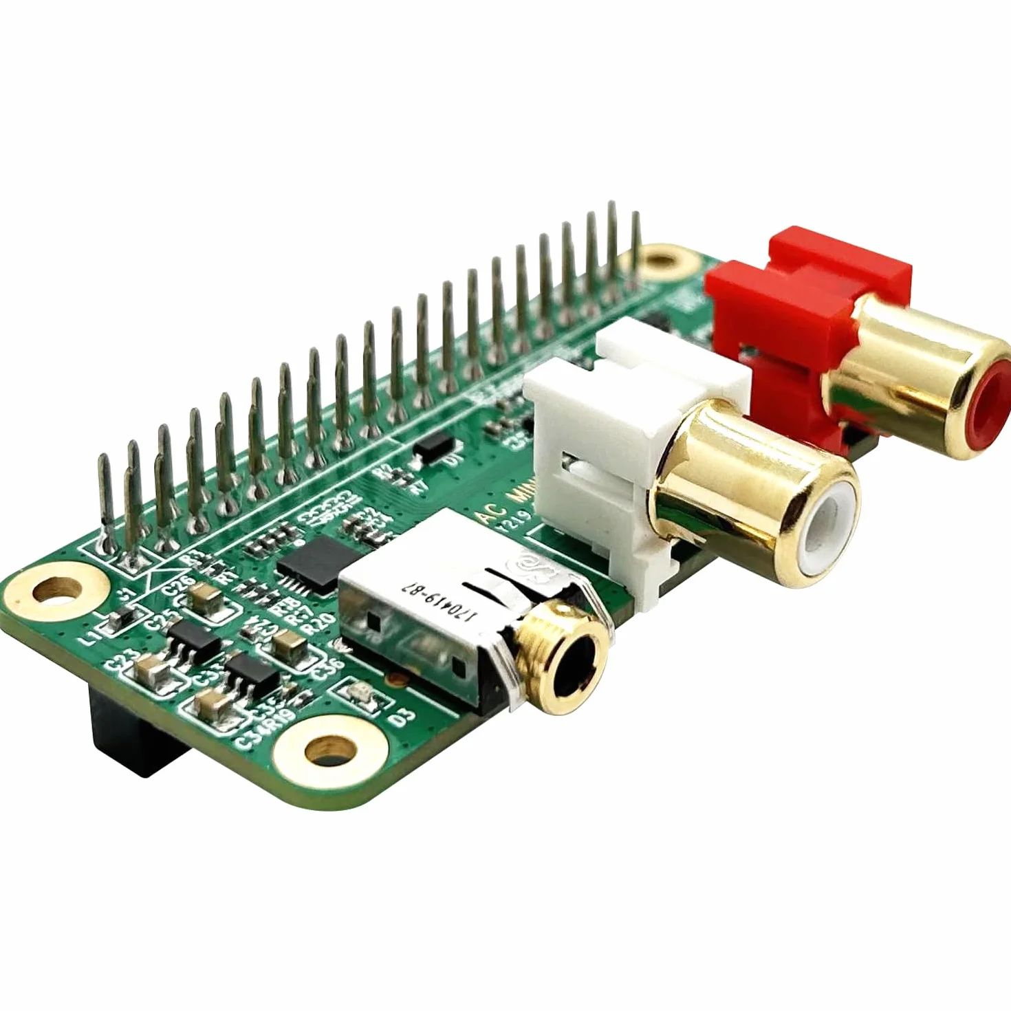 InnoMaker DAC Mini Hat Karta Dźwiękowa PCM5122 do Raspberry Pi 5/4/3B+/Zero 2W, Shield HiFi 384kHz/32bit z Wyjściem RCA i 3.5mm
