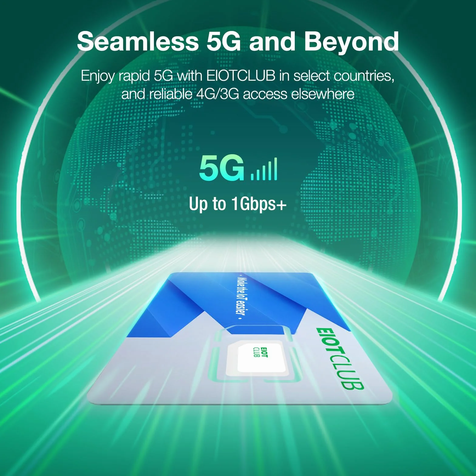 EIOTCLUB Karta SIM Prepaid do podróży, BizGlobeLink do transmisji danych, międzynarodowe dane w 200 krajach, 5G/4G LTE, bez umowy, ponowne napełnienie