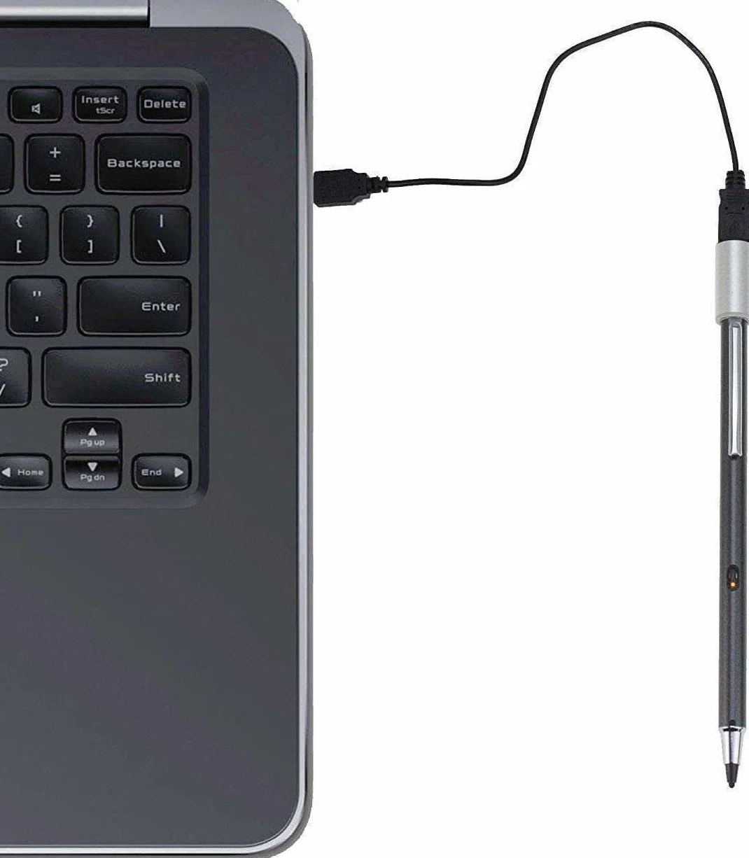 Czarny cyfrowy aktywny rysik Fine Point - kompatybilny z laptopem do gier Alienware 18 Area-51 45.7 cm