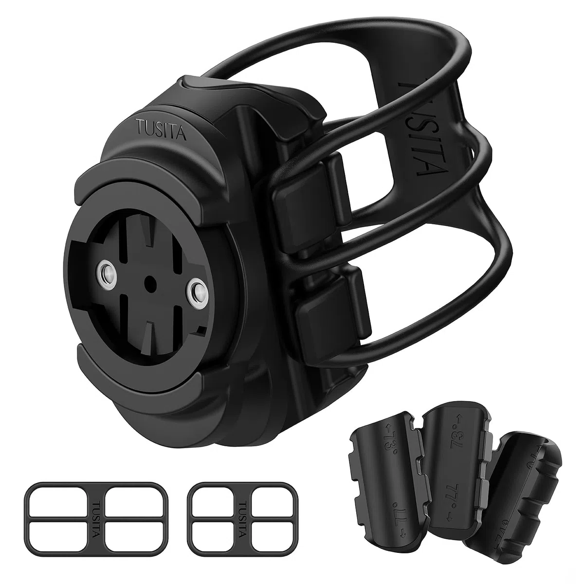 TUSITA Universal Rowerowy Sztycy Uchwyt Kompatybilny z Garmin Varia Rearview Radar RTL510 RTL515 RVR315, RearVue 820 - Pasuje od 25.4mm do 35mm, Okrągły, D-kształtny, Aero Sztycy