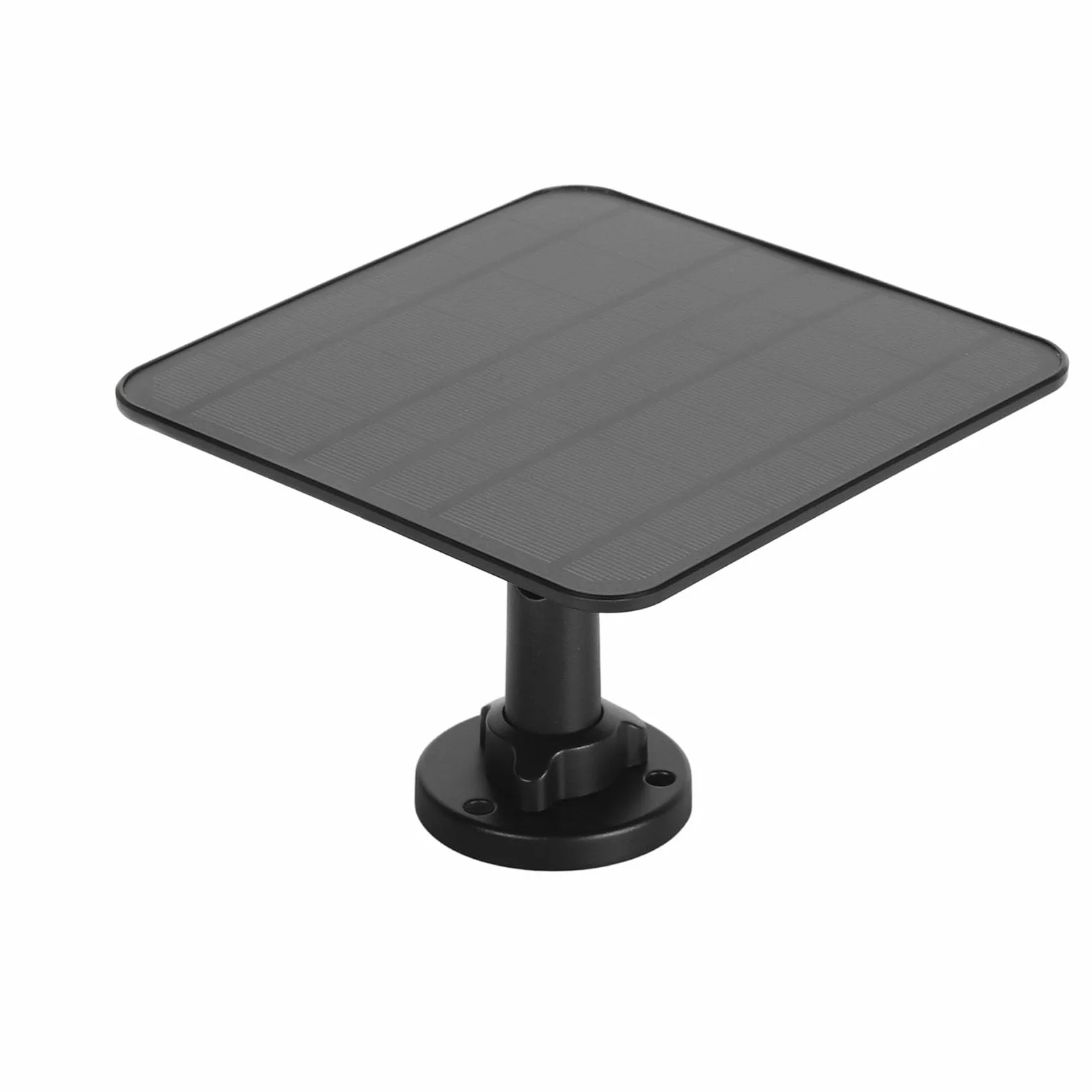 Panel Słoneczny 12 W do Kamery Zewnętrznej, Przenośny Zestaw ładujący Zasilany energią słoneczną, Wodoodporny Magnetyczny Zasilacz Słoneczny z ładowaniem IP65, Regulowany (BLACK)