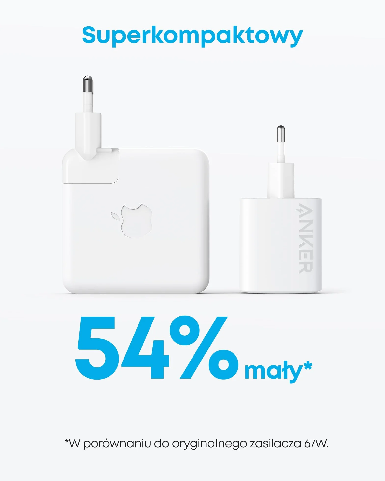 Ładowarka ścienna Anker 67 W USB C 315, kompaktowa i składana szybka ładowarka PIQ 3.0 do MacBook Pro/Air, iPhone 15/14, iPad, Galaxy, Pixel, AirPods i innych urządzeń