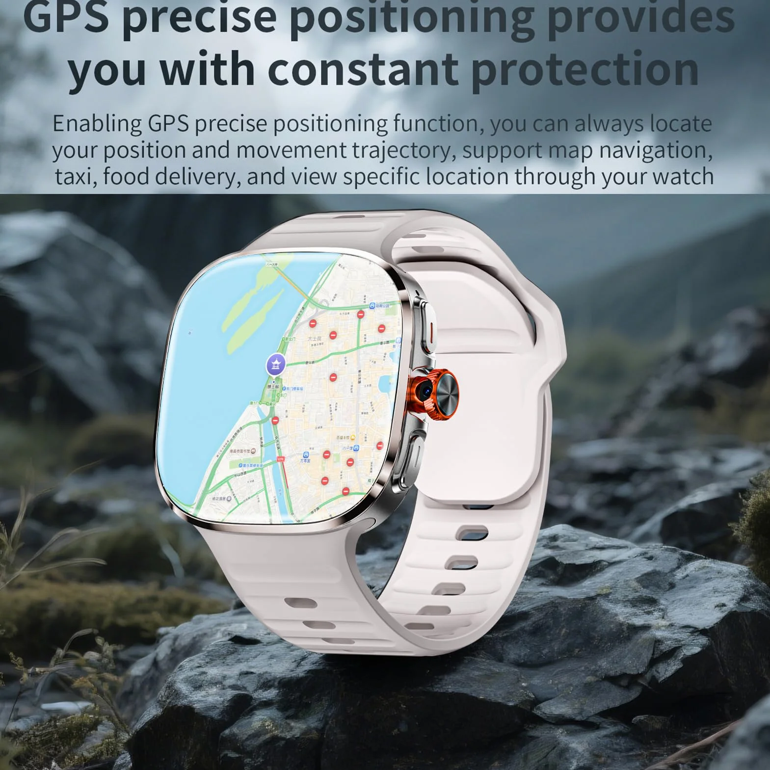Lazmin112 Inteligentny Zegarek 4G, Wi-Fi, Gps, Bt, Tłumaczenie Ai, Połączenia Telefoniczne, Gniazdo Karty Nano Sim, Monitor Aktywności Fizycznej, Nfc, Aparat Fotograficzny, 32 Gb (Złoty)