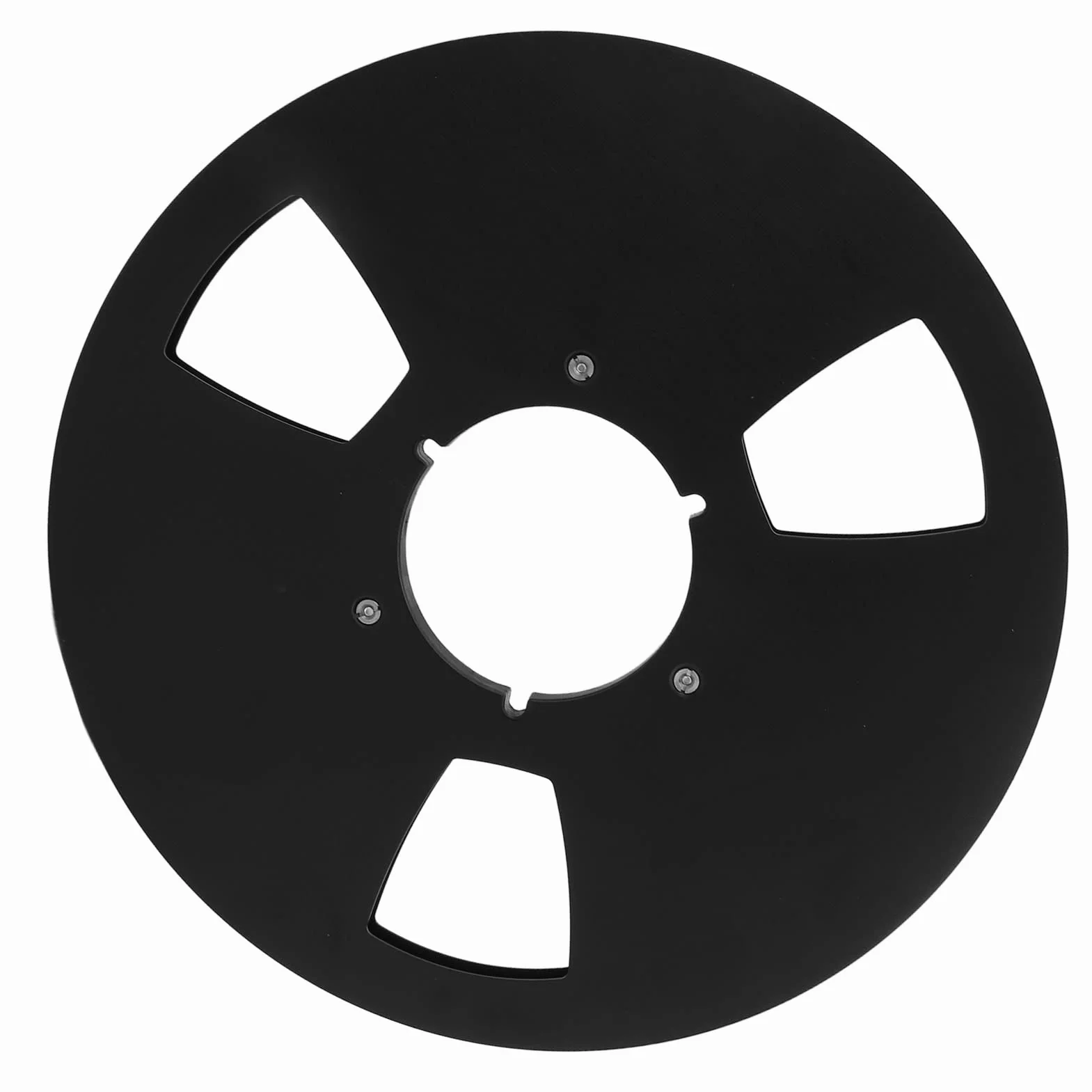 1/4 10 Cal Pusta Szpula Taśmy, Trzy Otwory Puste Części Maszyny do Otwierania Płyt ze Stopu Aluminium Szpula Magnetofonowa Akcesoria do Nab(Czarny)
